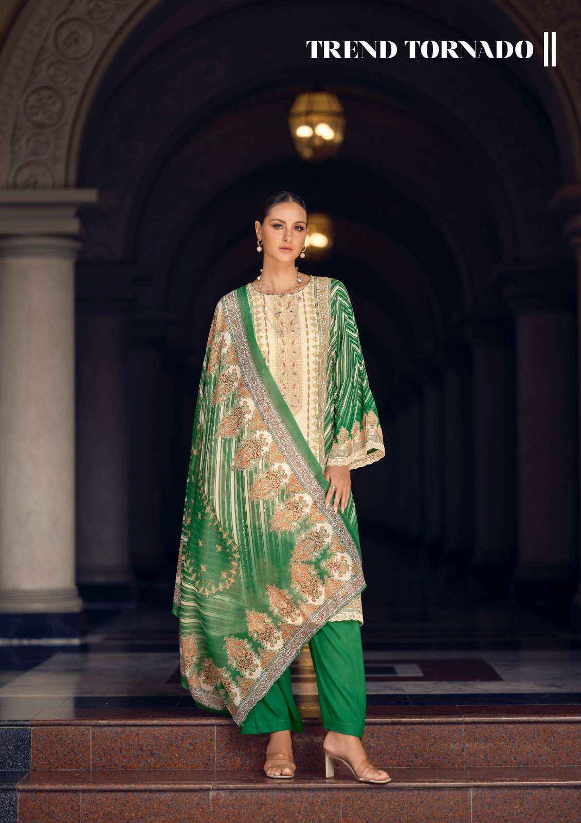The Hermitage Shop Marrakesh Jam Satin Salwar Kameez Wholesale Rate ( 6 Pcs Catalog )