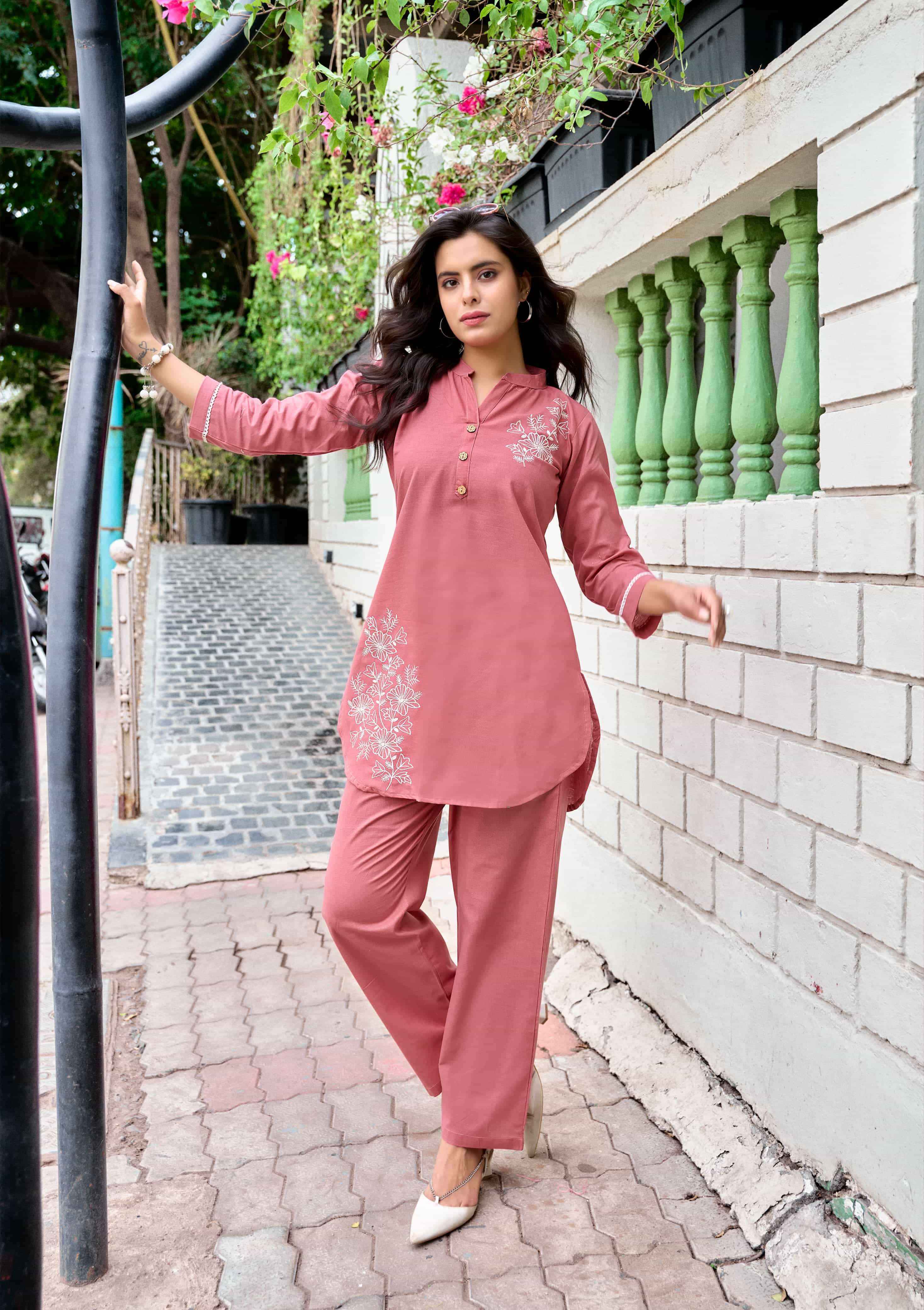 Tips And Tops Fabulous Stylish Cord Set Wholesale Rate ( 6 Pcs Catalog )