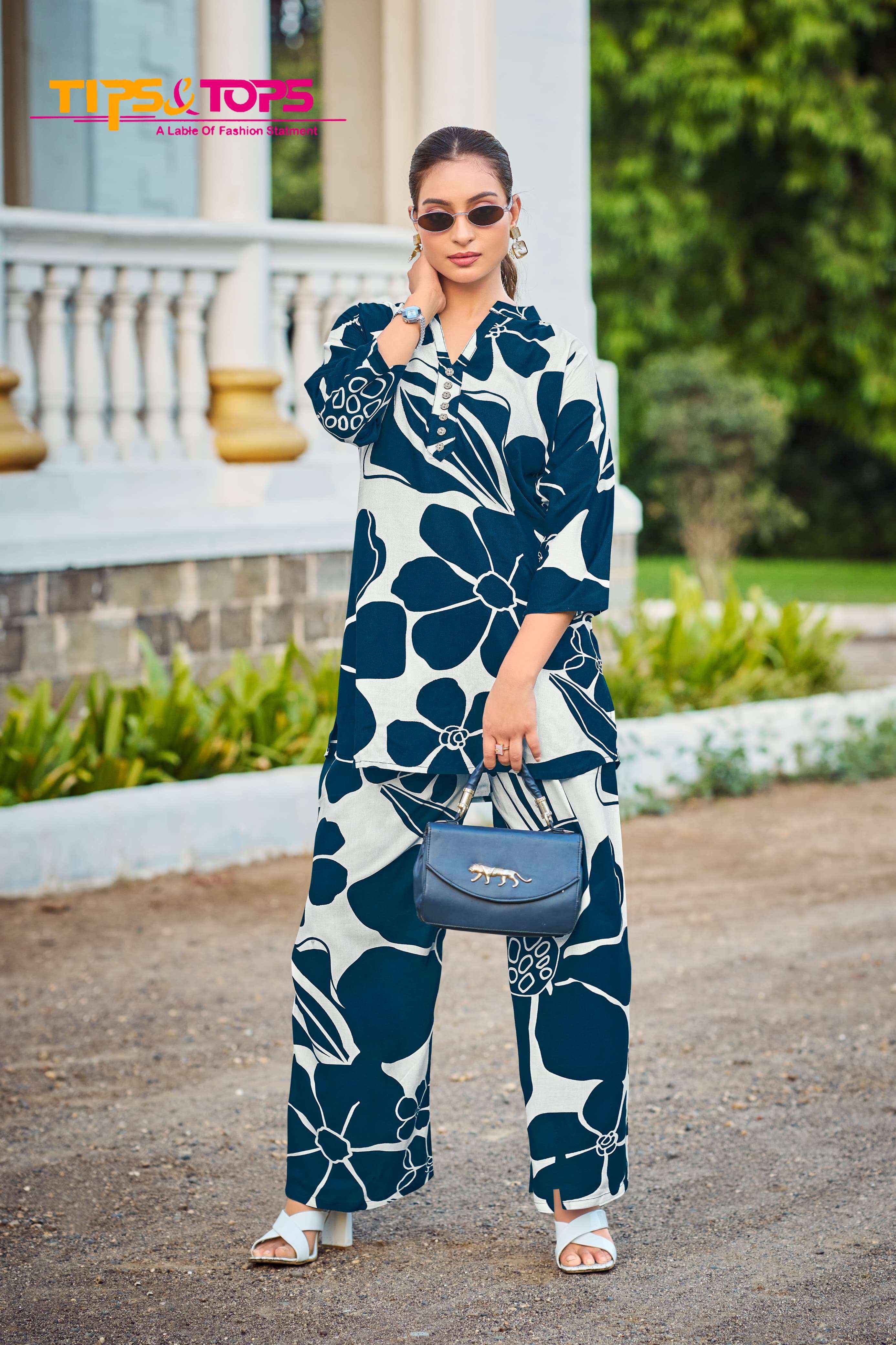 TIPS AND TOPS FASHION BEATS VOL 11 RAYON PRINT LADIES CO-ORD SET WHOLESALE RATE ( 6 PCS CATALOG )