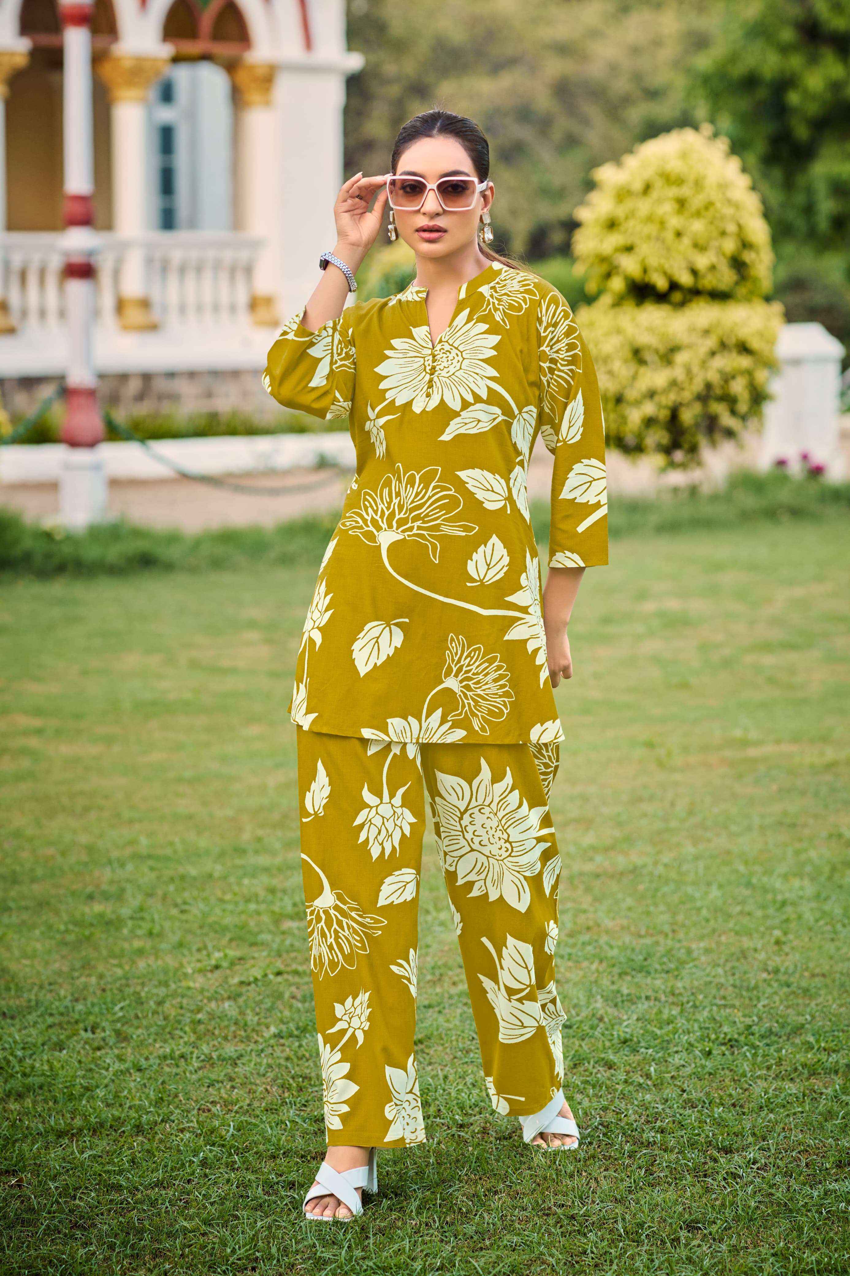 TIPS AND TOPS FASHION BEATS VOL 11 RAYON PRINT LADIES CO-ORD SET WHOLESALE RATE ( 6 PCS CATALOG )