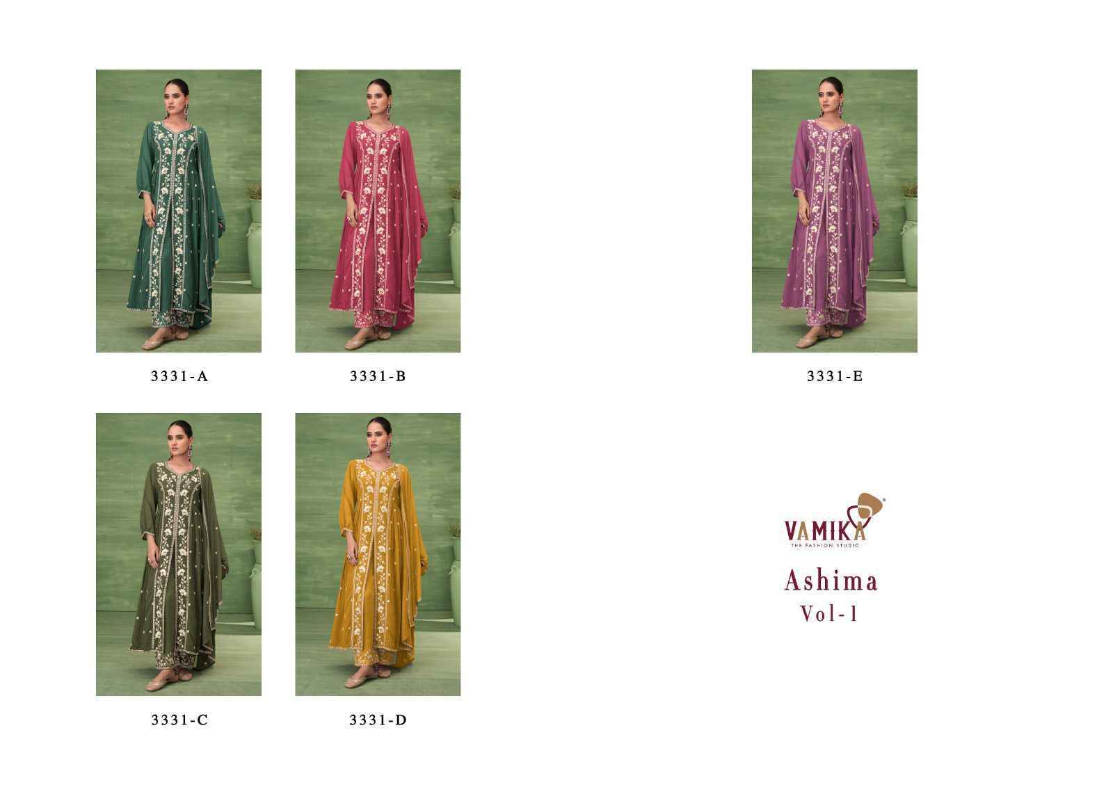 Vamika Ashima Vol 1 Readymade Georgette Dress New Collection ( 5 pcs Catalogue )