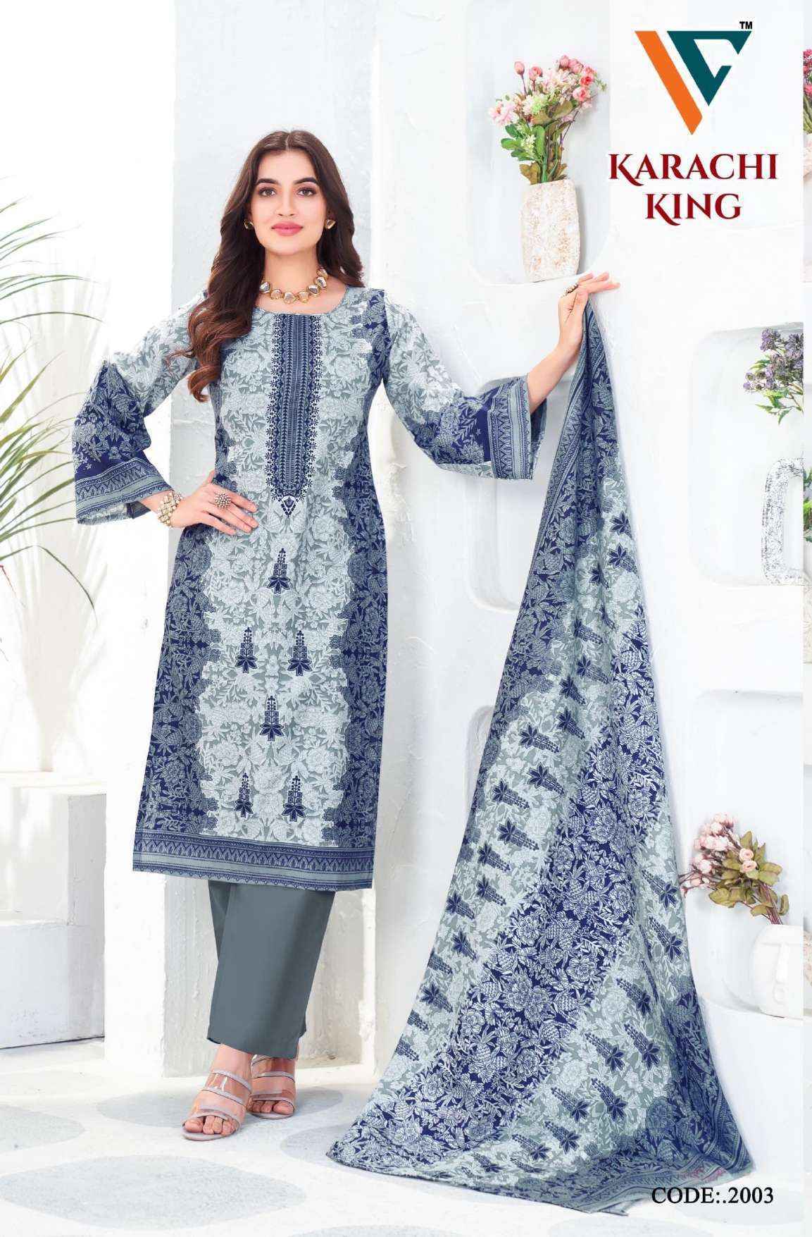 Vandana Creation Karachi King Vol 20 Cotton Salwar Kameez Wholesale Price ( 8 Pcs Catalog )