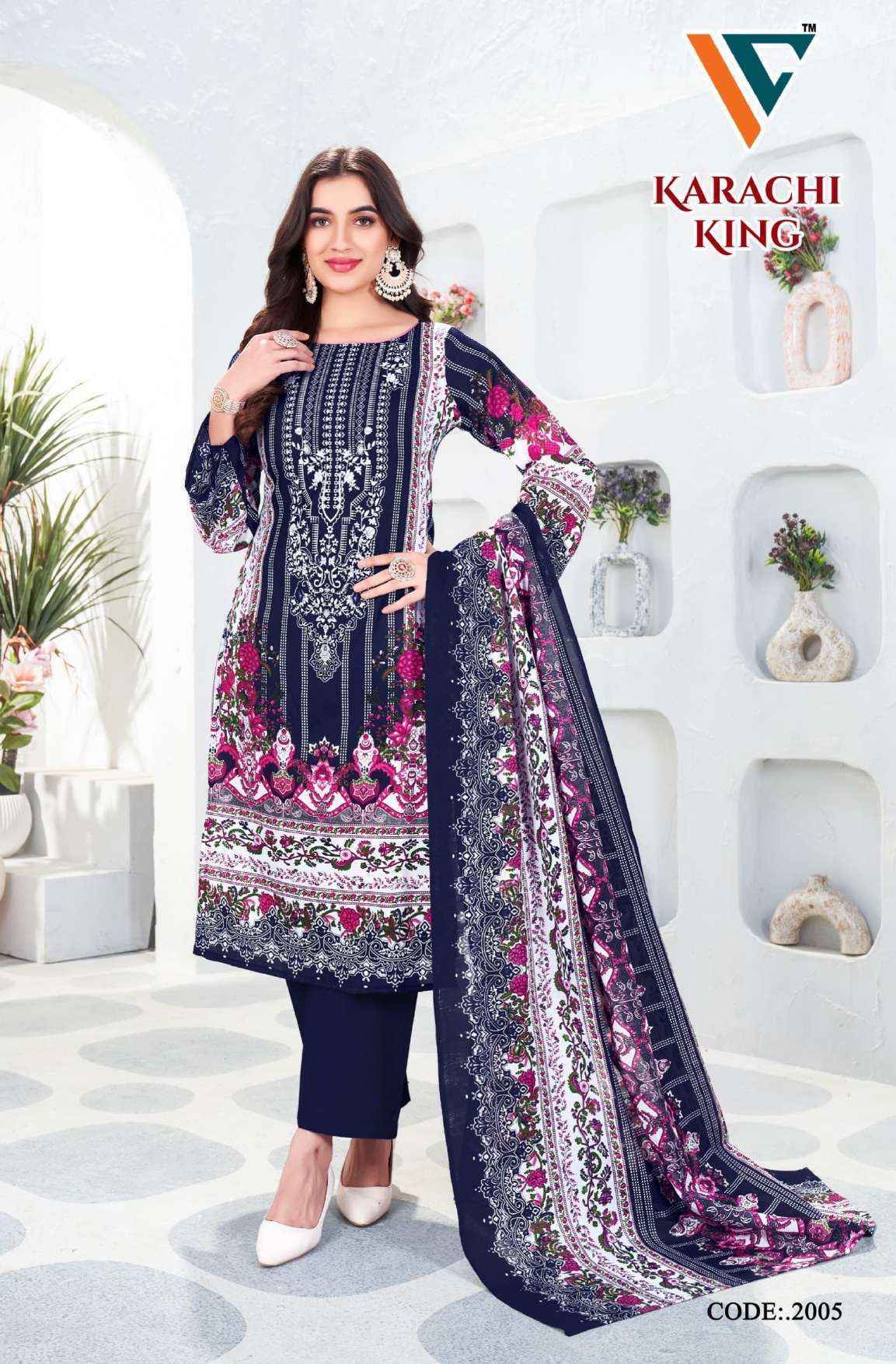 Vandana Creation Karachi King Vol 20 Cotton Salwar Kameez Wholesale Price ( 8 Pcs Catalog )