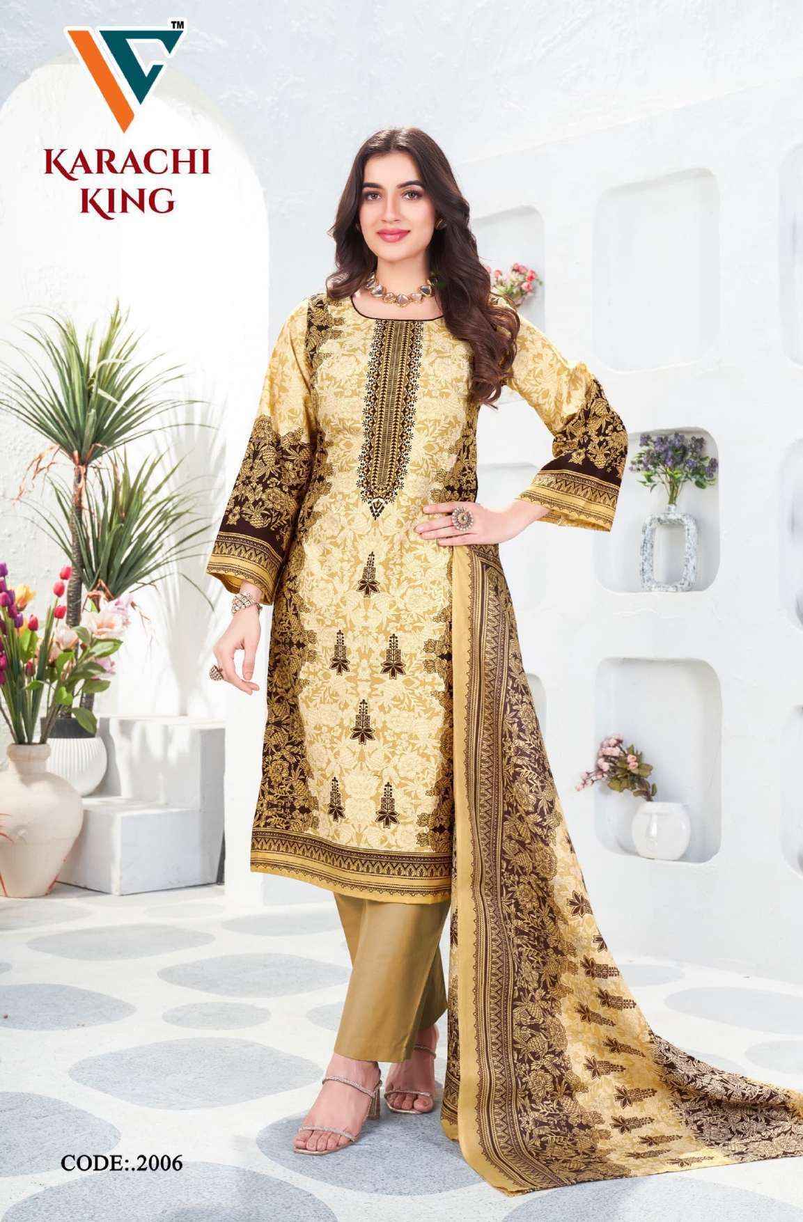 Vandana Creation Karachi King Vol 20 Cotton Salwar Kameez Wholesale Price ( 8 Pcs Catalog )