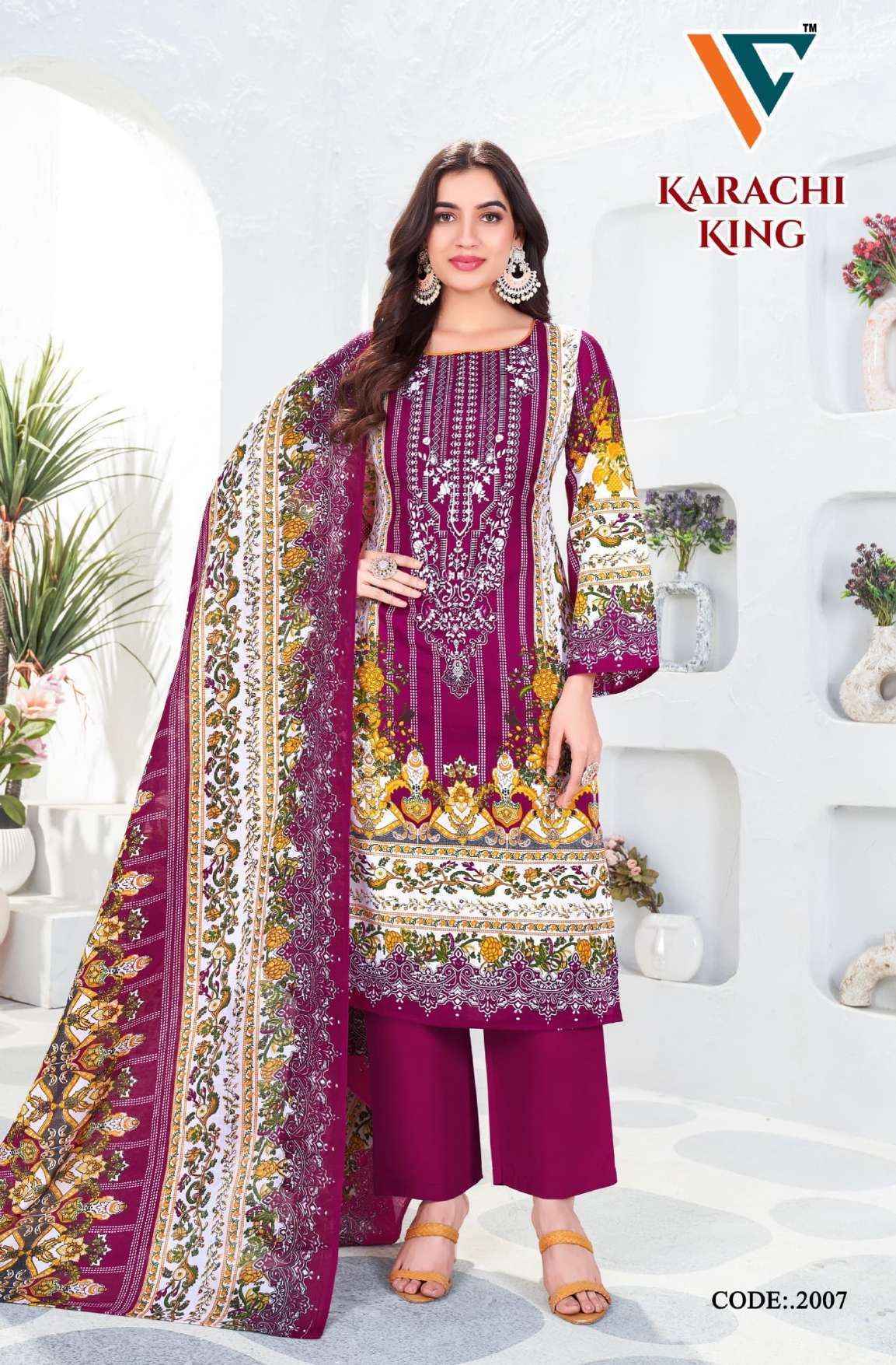 Vandana Creation Karachi King Vol 20 Cotton Salwar Kameez Wholesale Price ( 8 Pcs Catalog )