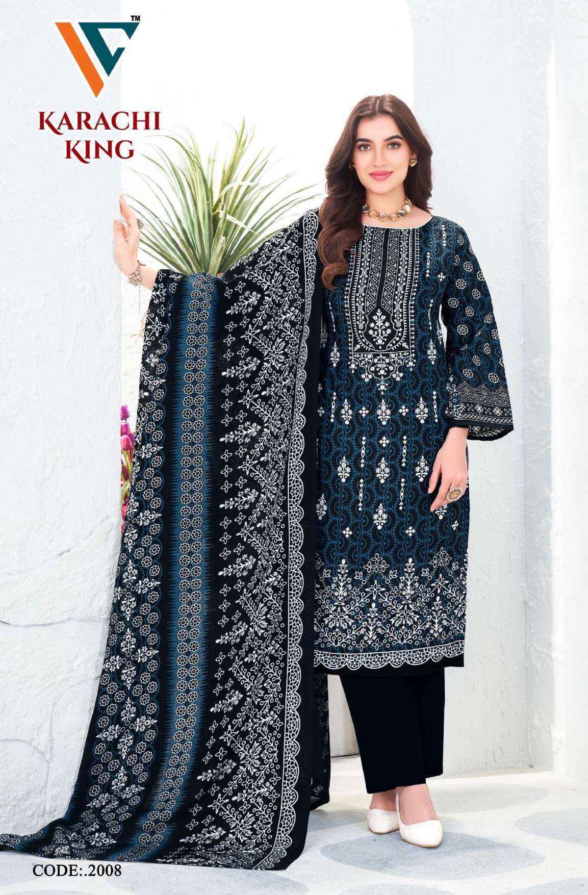 Vandana Creation Karachi King Vol 20 Cotton Salwar Kameez Wholesale Price ( 8 Pcs Catalog )
