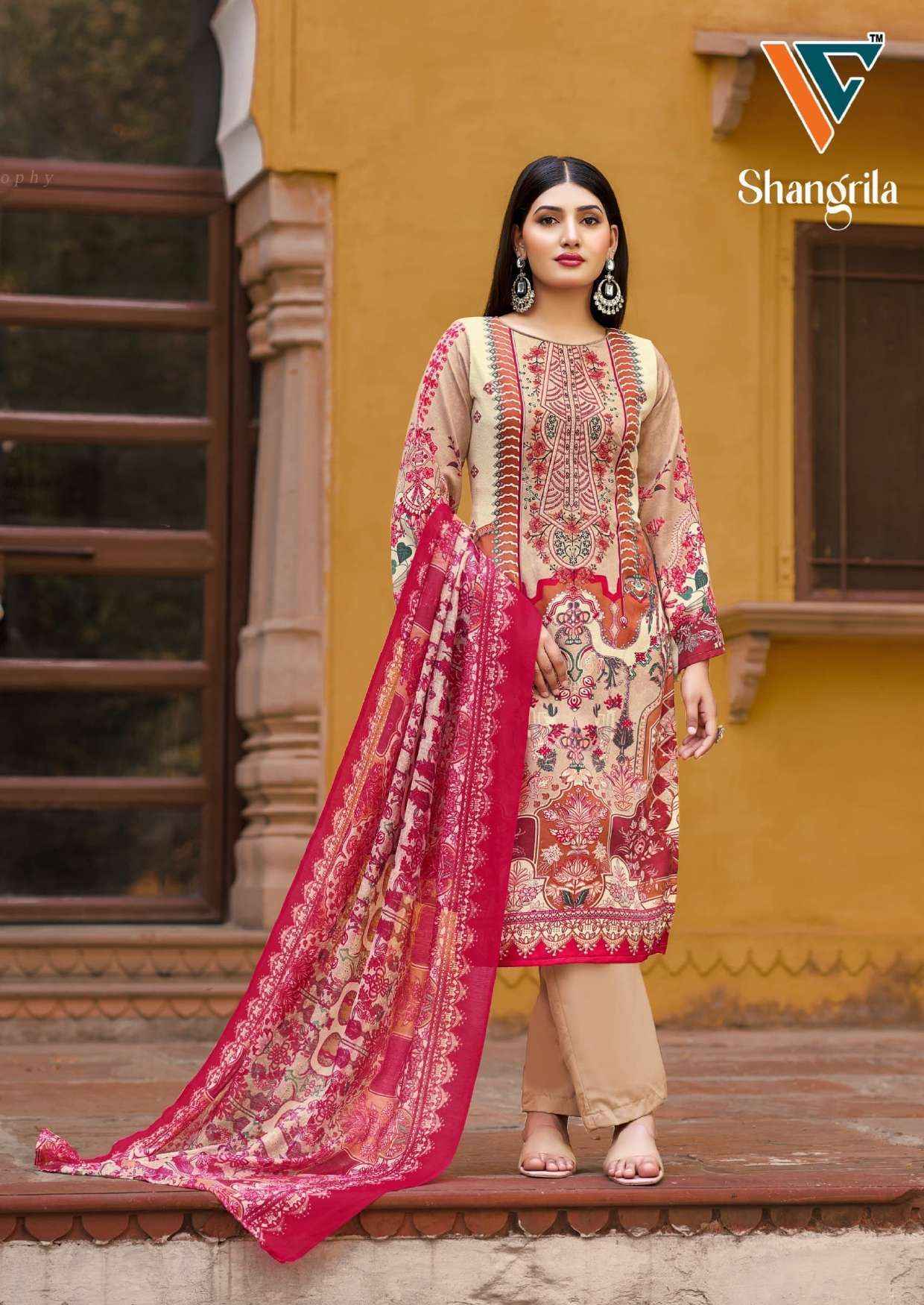 Vandana‎ Creation Shangrila‎‎ Vol 1 Rayon Dress Material Wholesale Price ( 8 pcs Catalogue )