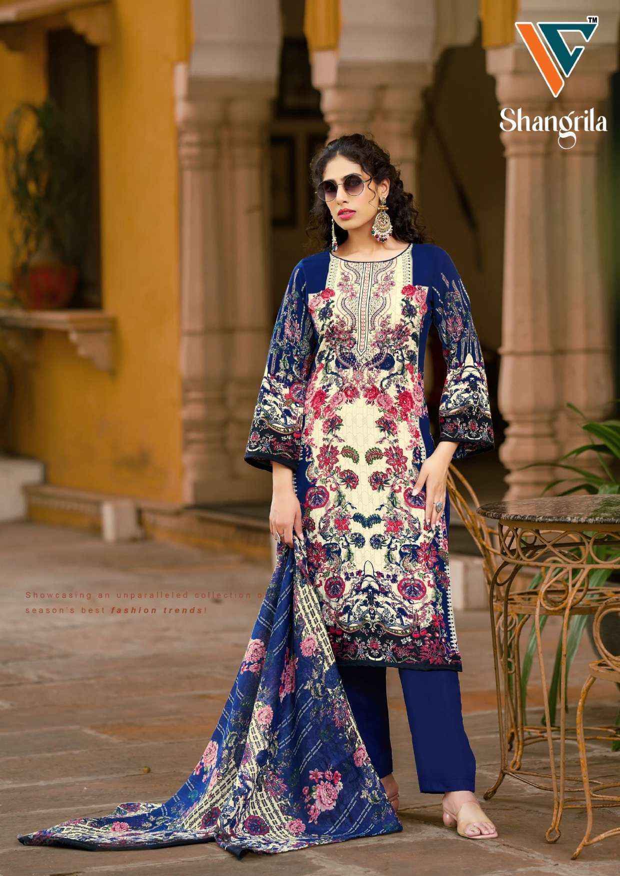 Vandana‎ Creation Shangrila‎‎ Vol 1 Rayon Dress Material Wholesale Price ( 8 pcs Catalogue )