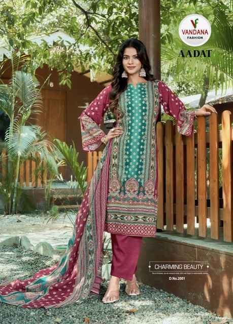 Vandana Fashion Aadat Vol 2 Viscouse Rayon Dress Material Online Shopping ( 6 pcs Catalogue )