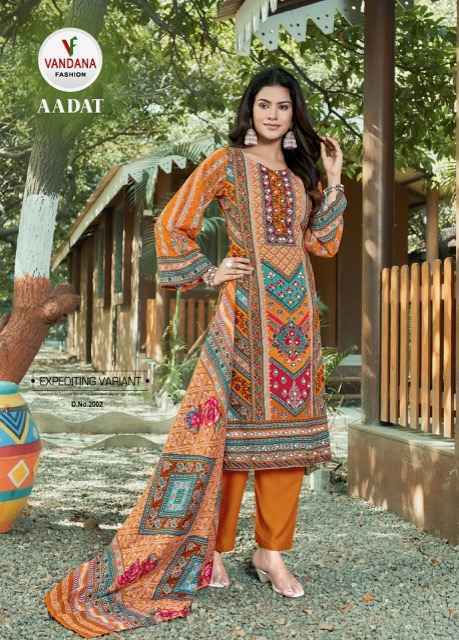 Vandana Fashion Aadat Vol 2 Viscouse Rayon Dress Material Online Shopping ( 6 pcs Catalogue )