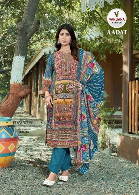 Vandana Fashion Aadat Vol 2 Viscouse Rayon Dress Material Online Shopping ( 6 pcs Catalogue )
