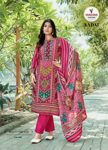 Vandana Fashion Aadat Vol 2 Viscouse Rayon Dress Material Online Shopping ( 6 pcs Catalogue )