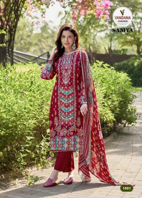 Vandana Fashion Saniya Vol 1 Viscouse Rayon Dress Material Wholesale Price ( 6 pcs Catalogue )