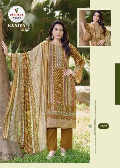 Vandana Fashion Saniya Vol 1 Viscouse Rayon Dress Material Wholesale Price ( 6 pcs Catalogue )