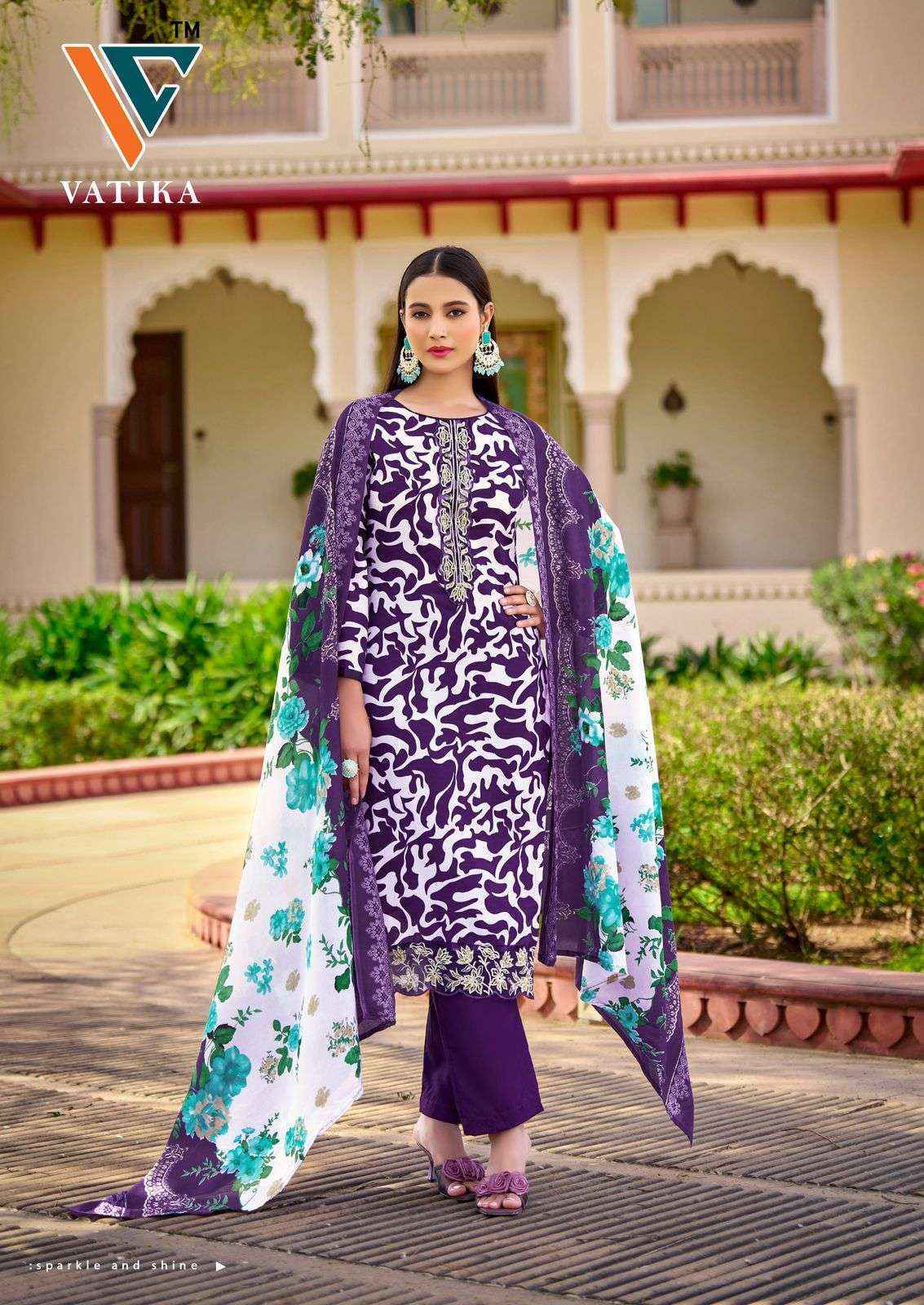Vandana‎ Vatika Vol 1 Cotton Pakistani Salwar kameez Online Shopping ( 8 pcs Catalogue )