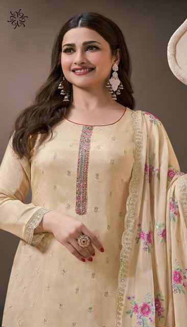 Vinay Kuleesh Zarkan Moonga Silk Salwar Kameez  Wholesale Rate ( 5 Pcs Catalog )