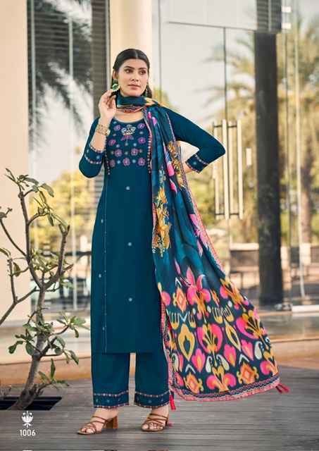 Woodee Butterfly Rayon Kurti Combo New Catalog ( 6 pcs Catalogue )