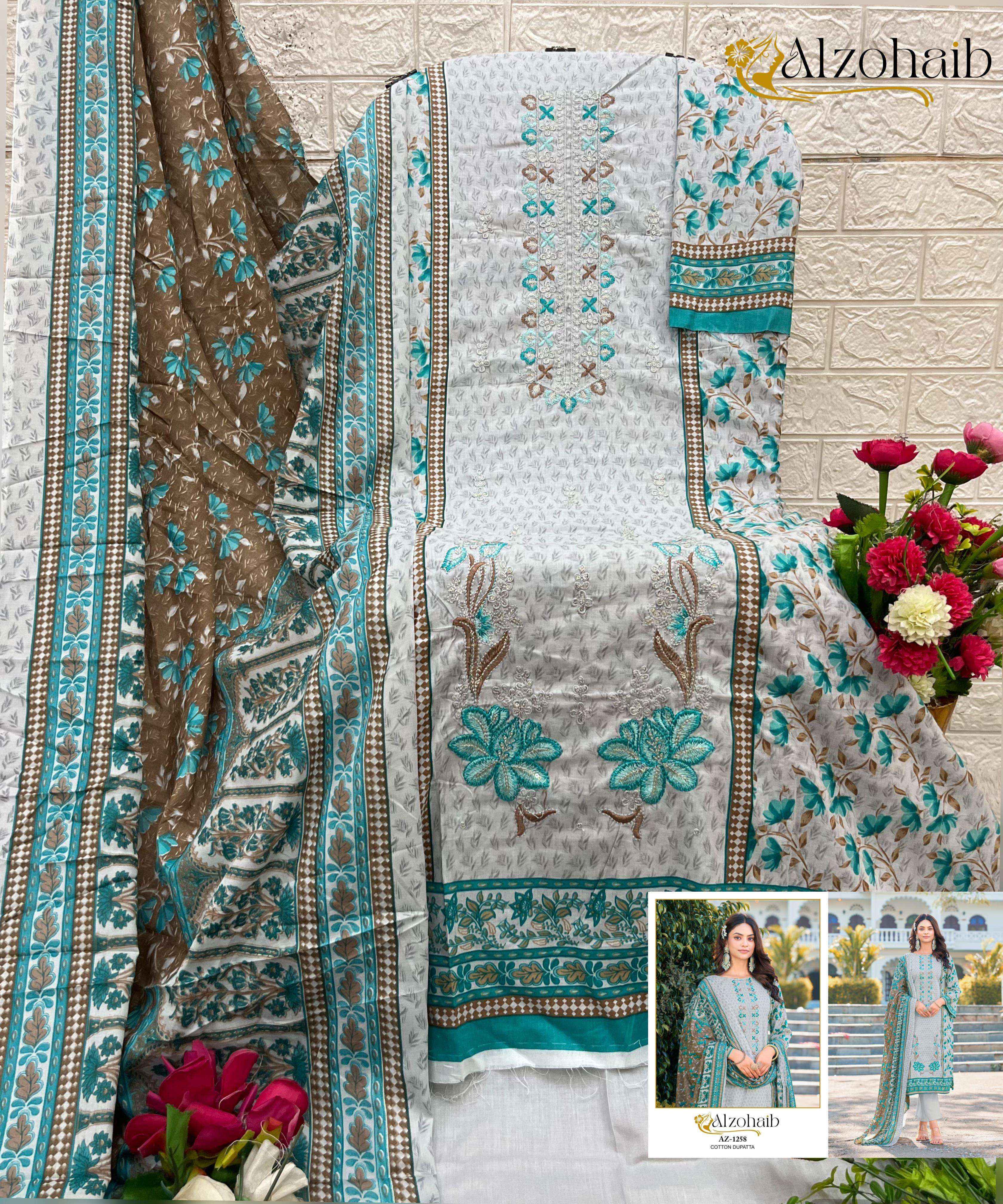 cotton dress material with chiffon dupatta wholesale Balaji Arnika Vol-13 Wholesale Chiffon Dupatta Wholesale Cotton Dress Material