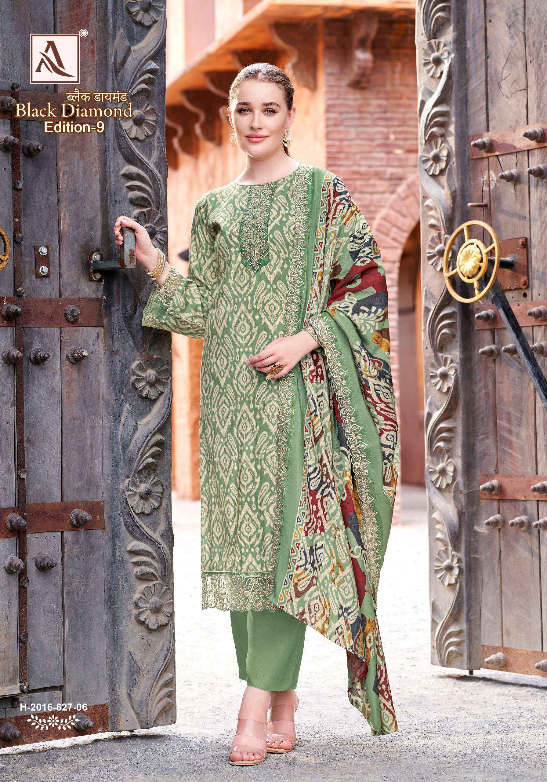 Alok Black Diamond Edition 9 Rayon Dress Material Wholesale Surat ( 6 pcs Catalogue