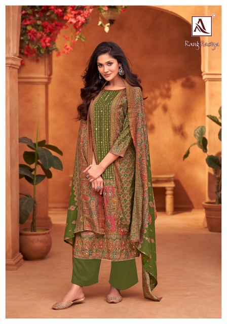 Alok Rang Rasiya Modal Dress Material Wholesale Market In Surat ( 6 pcs Catalogue