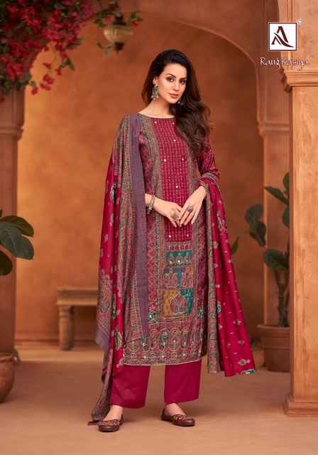 Alok Rang Rasiya Modal Dress Material Wholesale Market In Surat ( 6 pcs Catalogue