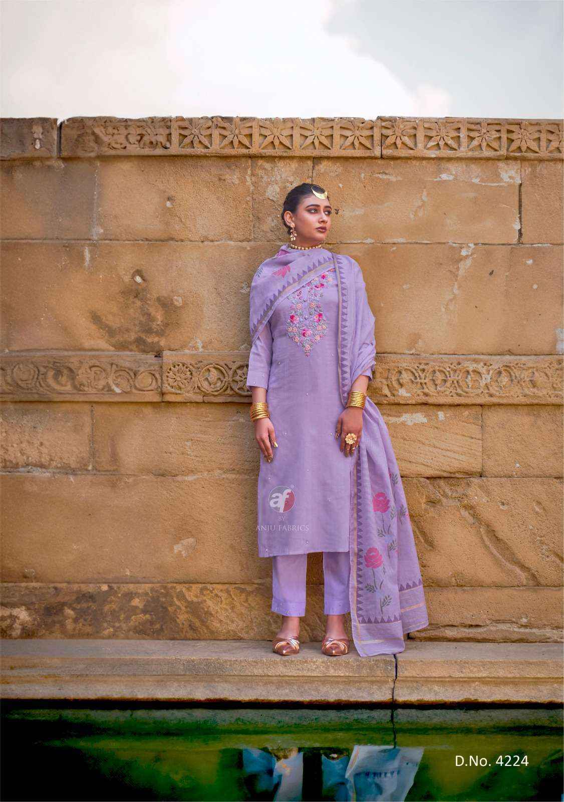 Anju Fabrics Chandani Vol 4 Cotton Kurti Combo Wholesale Surat ( 6 pcs Catalogue )