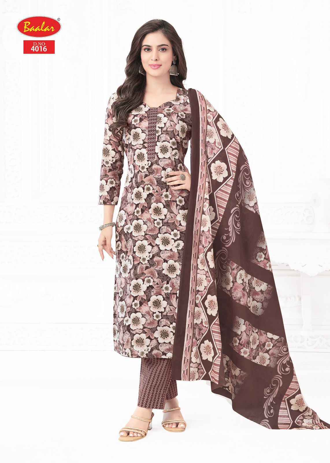Baalar Pashmina Vol 4 Lawn Cotton Dress Material Surat Textile Wholesale (18 pcs Catalogue