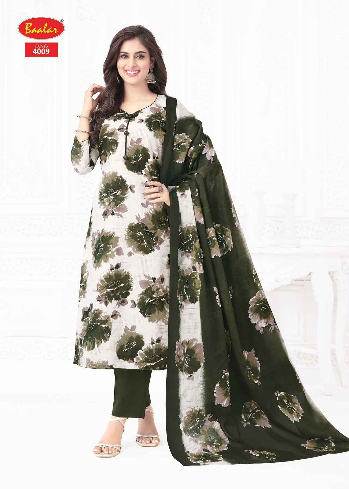 Baalar Pashmina Vol 4 Lawn Cotton Dress Material Surat Textile Wholesale (18 pcs Catalogue