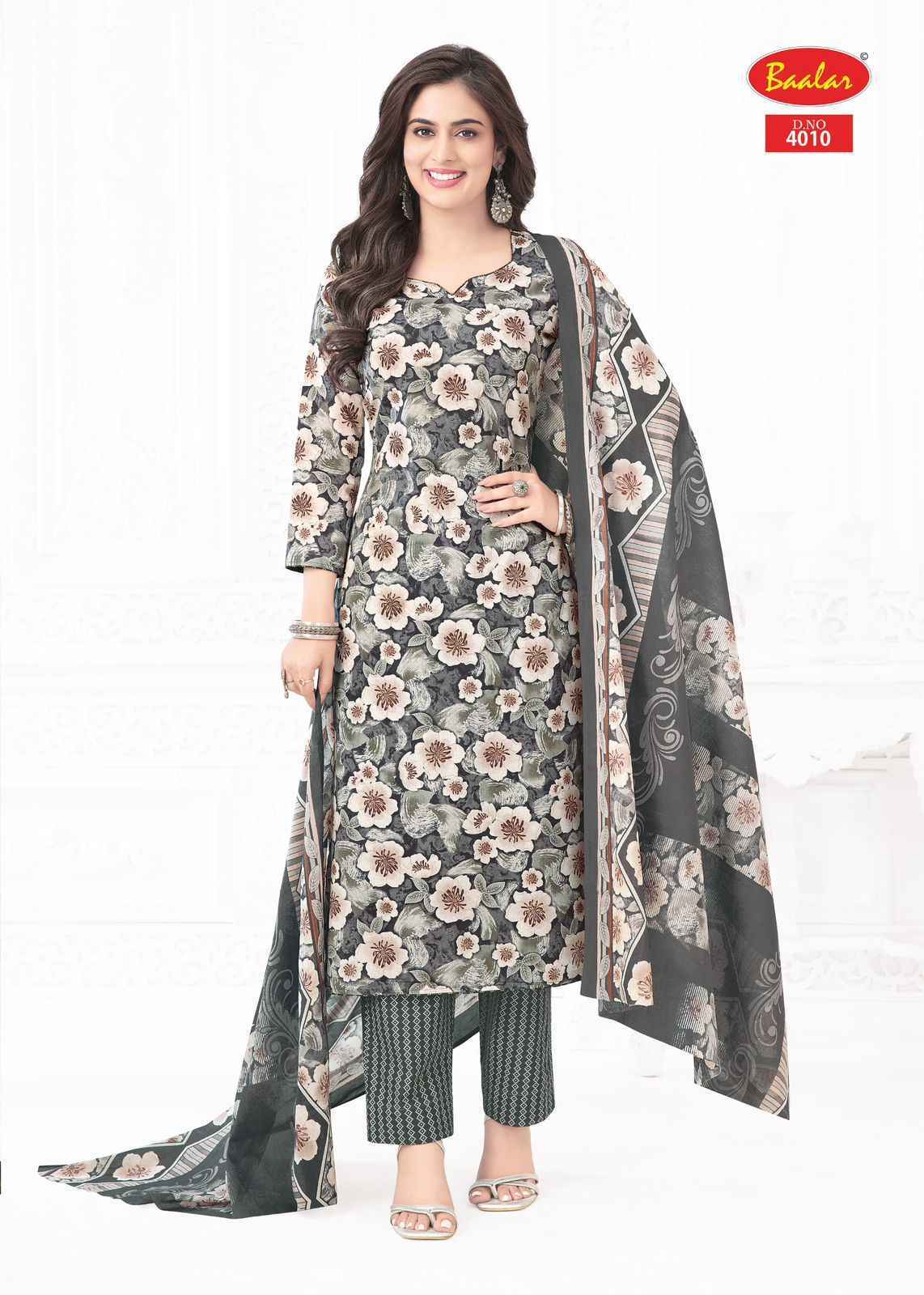 Baalar Pashmina Vol 4 Lawn Cotton Dress Material Surat Textile Wholesale (18 pcs Catalogue