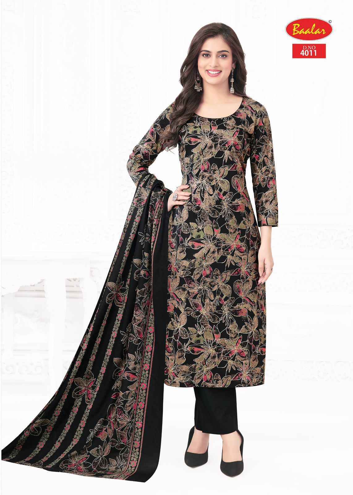 Baalar Pashmina Vol 4 Lawn Cotton Dress Material Surat Textile Wholesale (18 pcs Catalogue