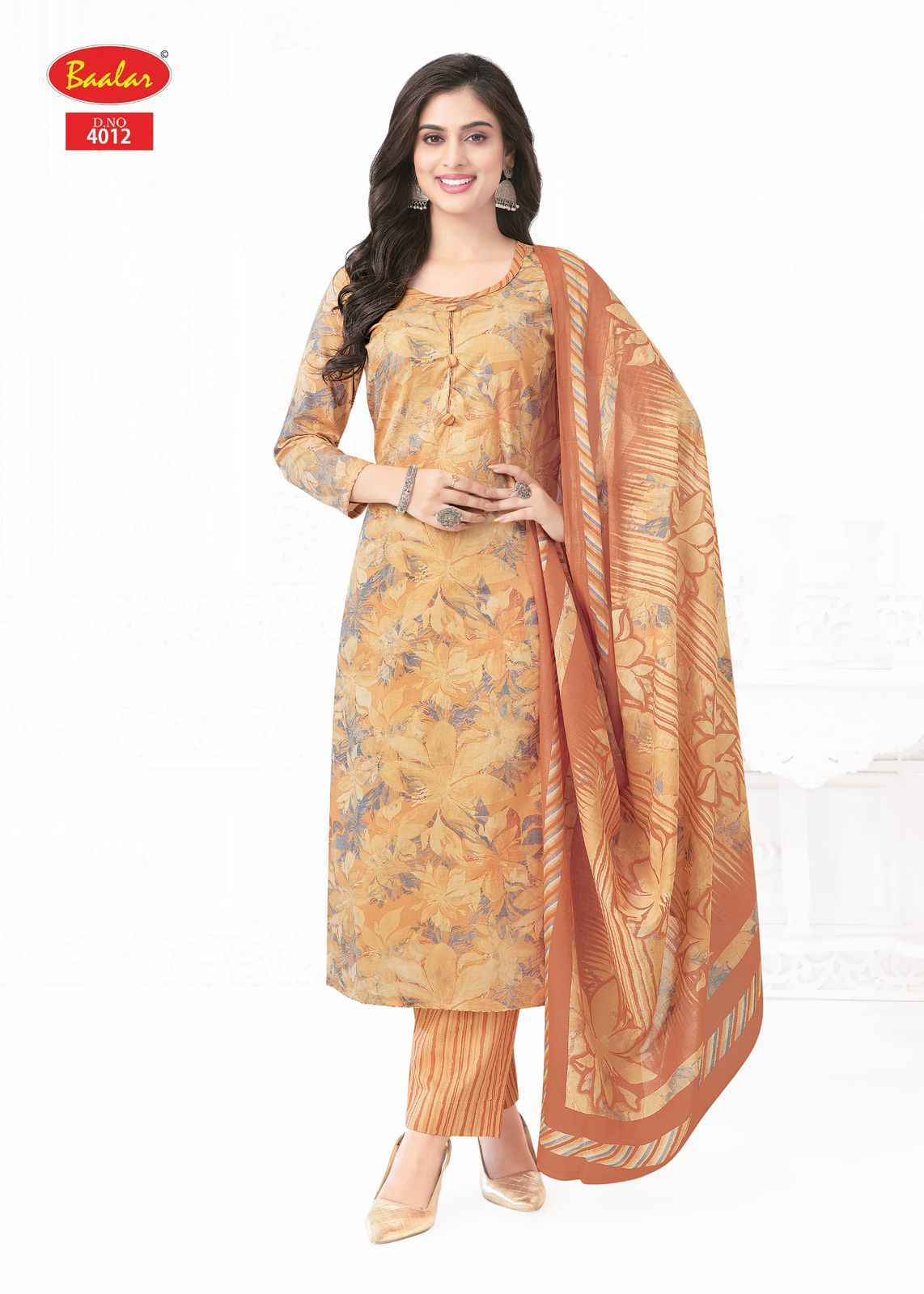 Baalar Pashmina Vol 4 Lawn Cotton Dress Material Surat Textile Wholesale (18 pcs Catalogue