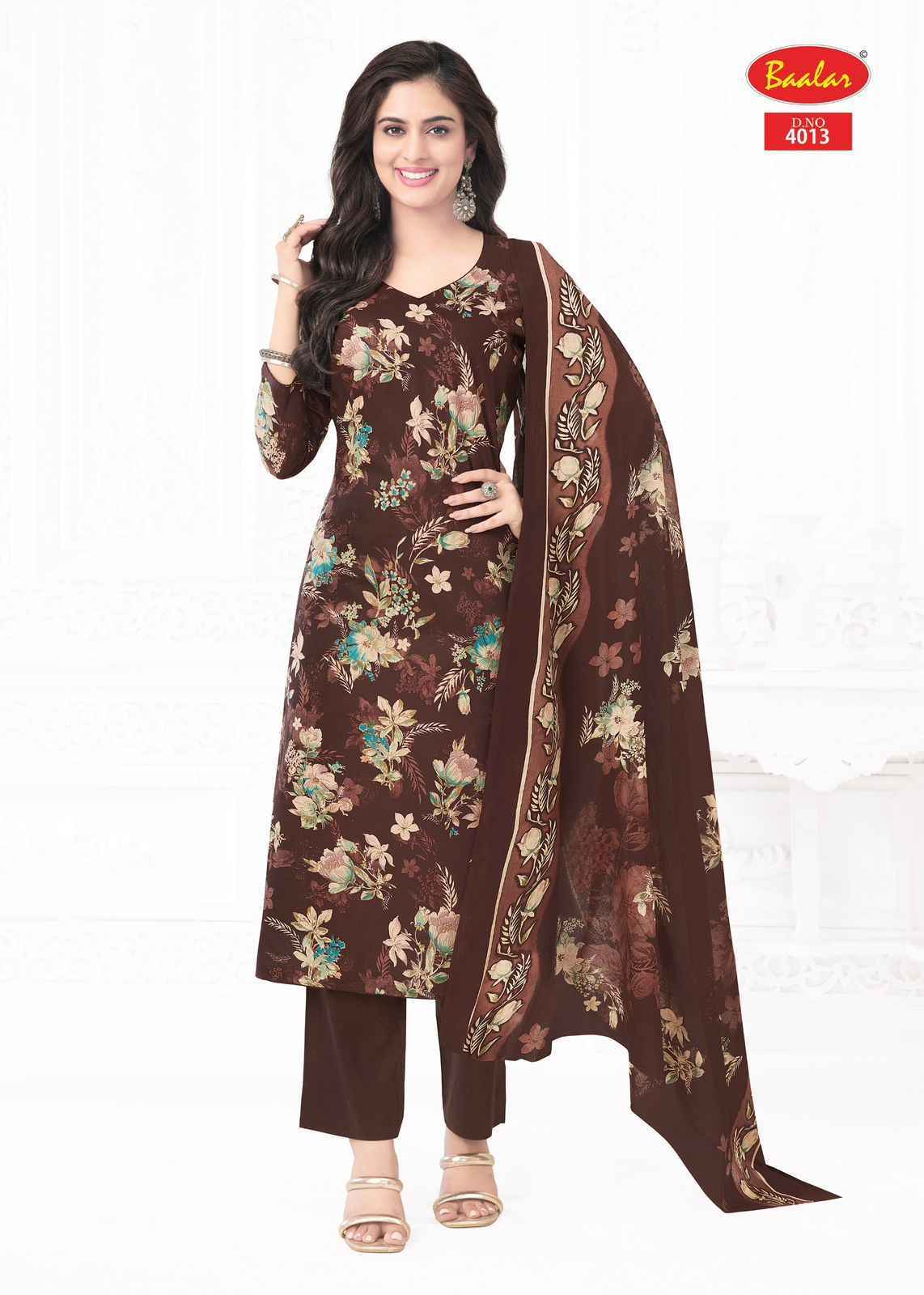 Baalar Pashmina Vol 4 Lawn Cotton Dress Material Surat Textile Wholesale (18 pcs Catalogue