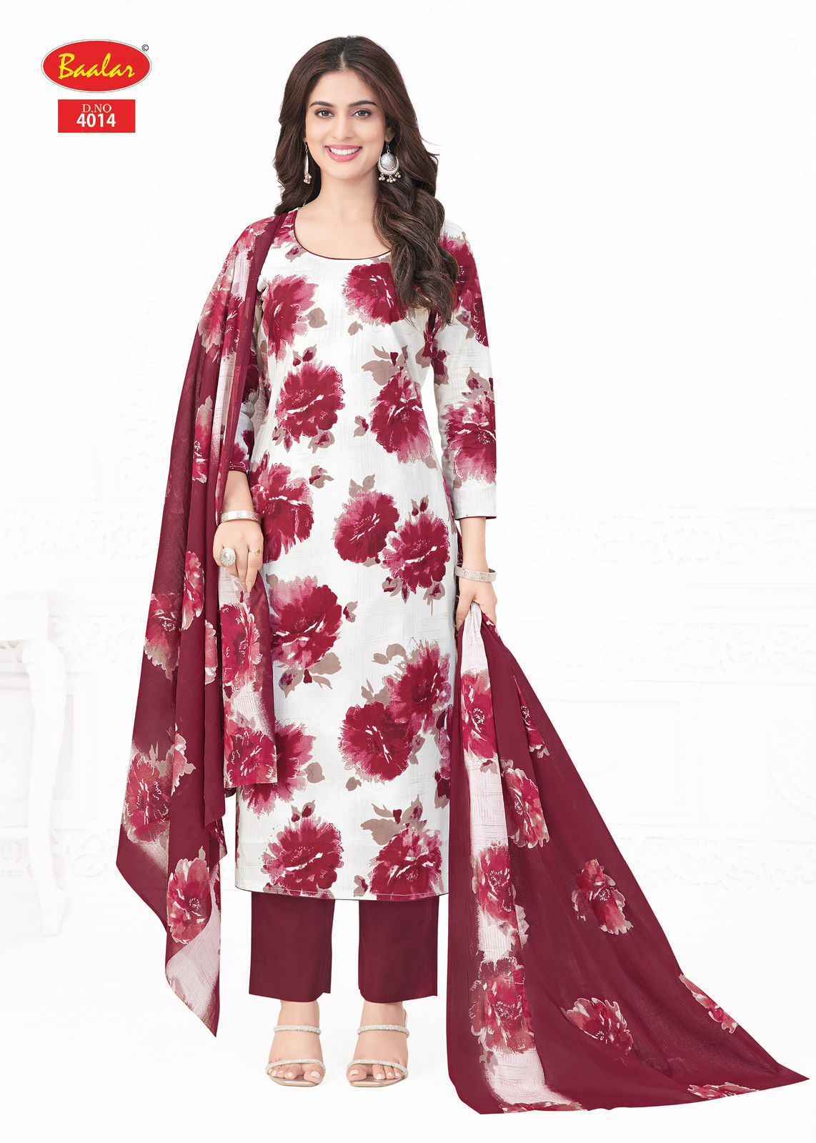 Baalar Pashmina Vol 4 Lawn Cotton Dress Material Surat Textile Wholesale (18 pcs Catalogue