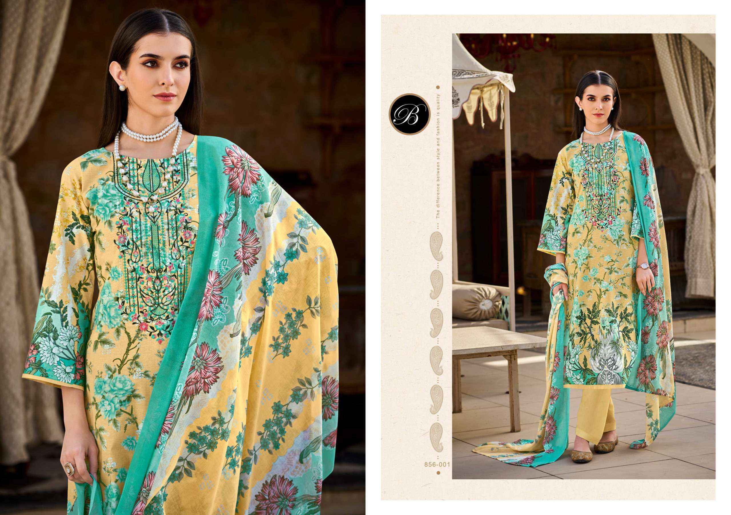 Belliza Designer Naira Vol 110 Cotton Dress Material Surat Bazaar Wholesale ( 8 pcs Cataloge )
