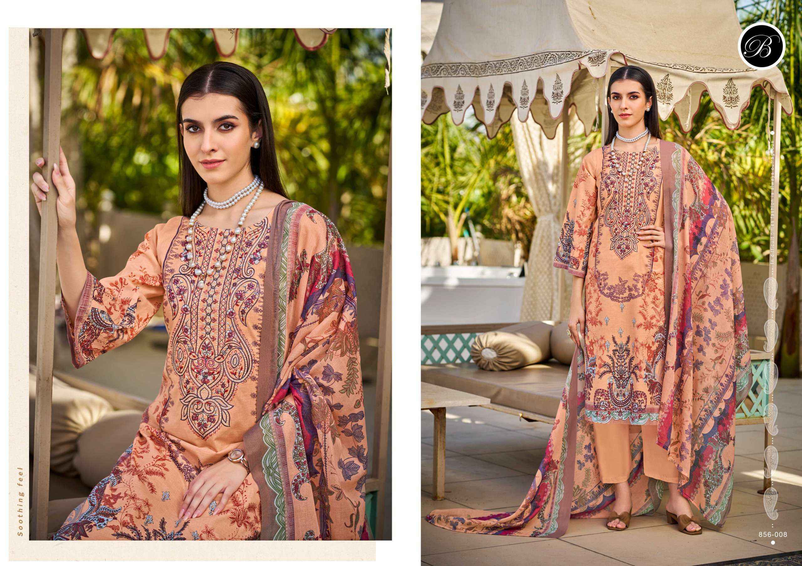 Belliza Designer Naira Vol 110 Cotton Dress Material Surat Bazaar Wholesale ( 8 pcs Cataloge )