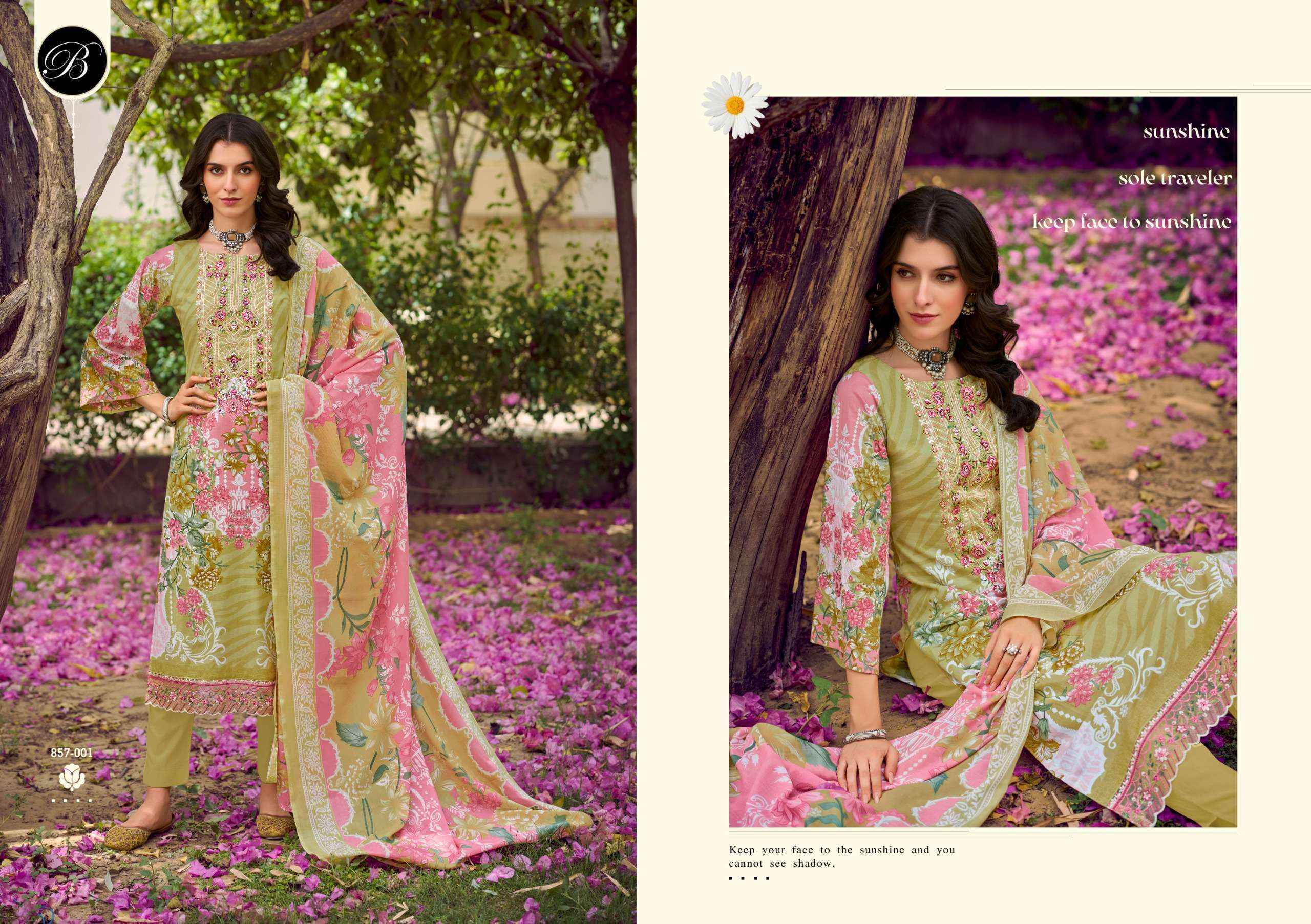 Belliza Designer Yasmin Cotton Dress Material Surat market ( 8 pcs Cataloge )