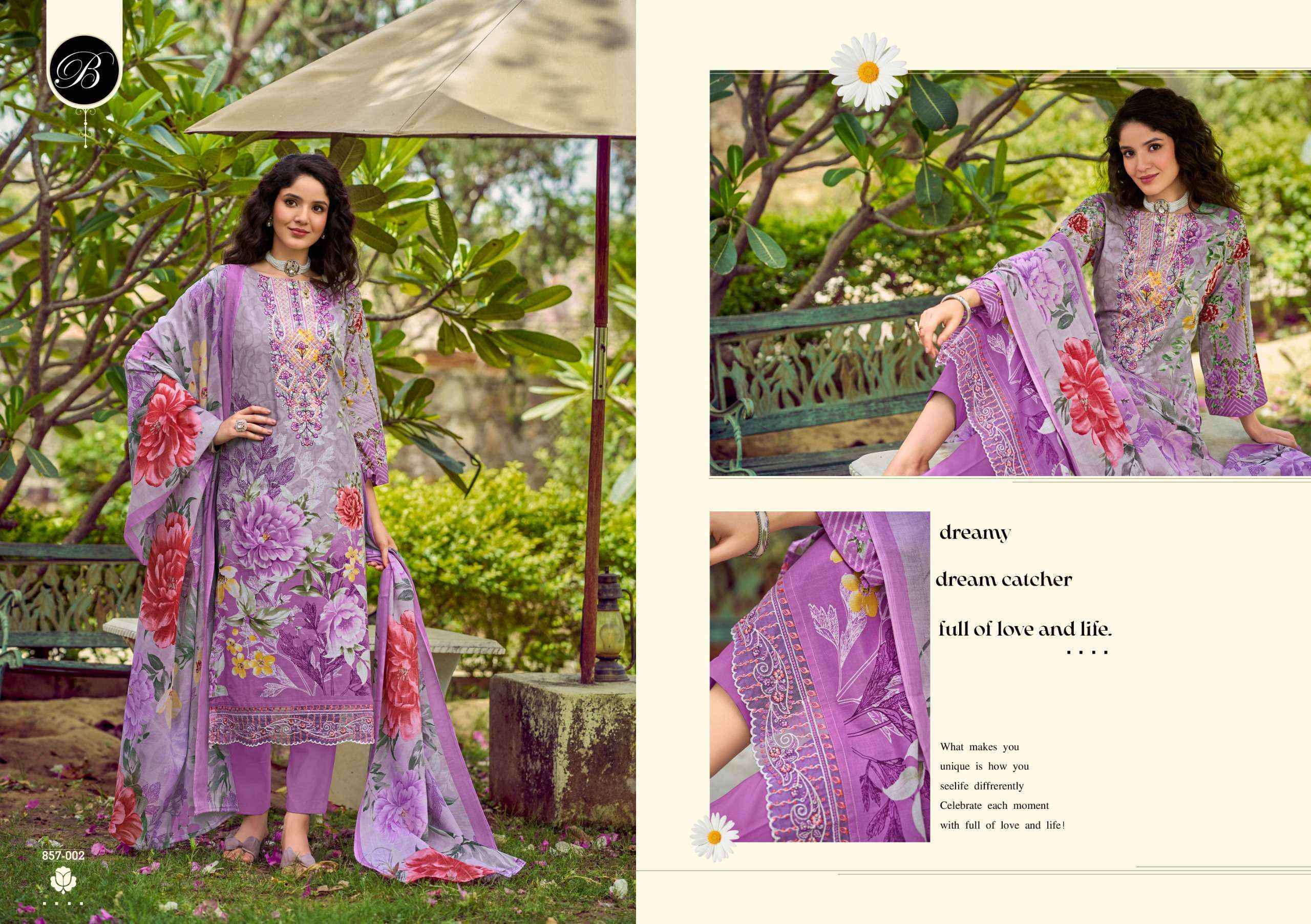 Belliza Designer Yasmin Cotton Dress Material Surat market ( 8 pcs Cataloge )