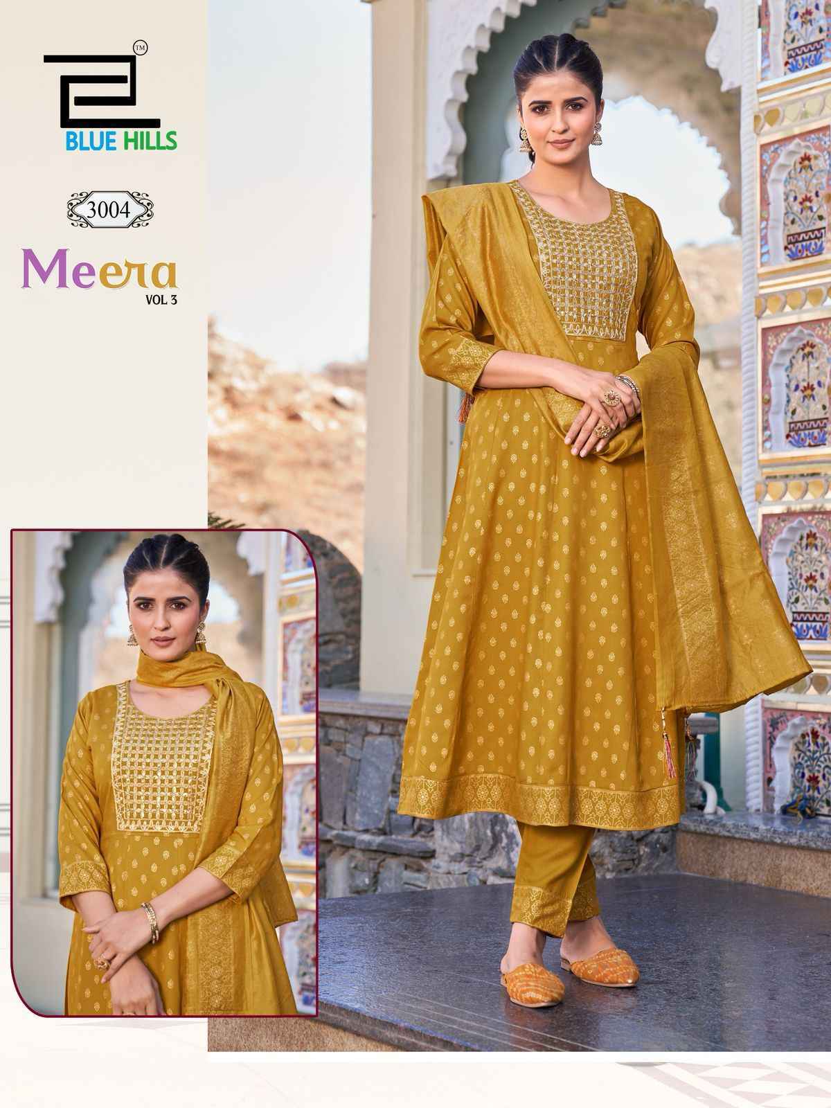 Blue Hills Meera Vol 3 Nx Rayon Kurti Combo Wholesale Kurti ( 4 pcs Catalogue
