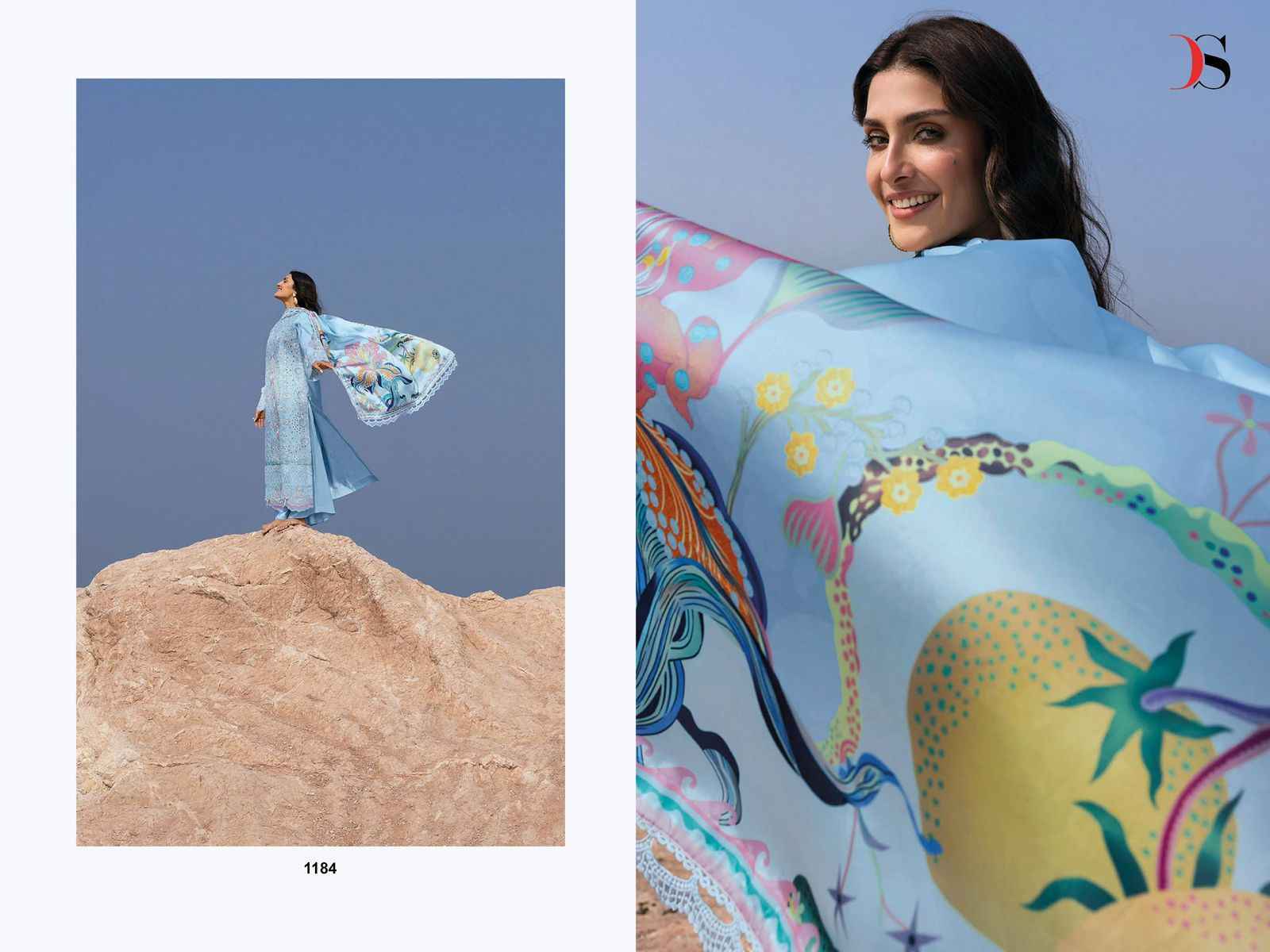 Deepsy Sirene Luxury Lawn 25 Vol 2 Wholesale Cotton Dress Material ( 6 pcs Catalogue )