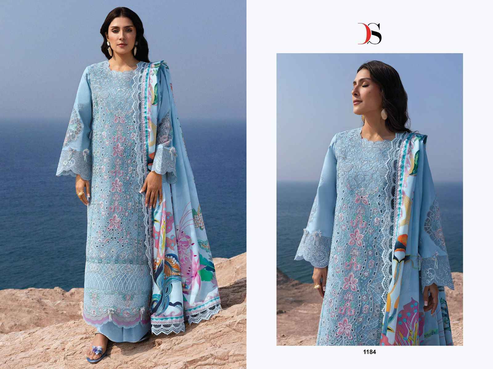 Deepsy Sirene Luxury Lawn 25 Vol 2 Wholesale Cotton Dress Material ( 6 pcs Catalogue )