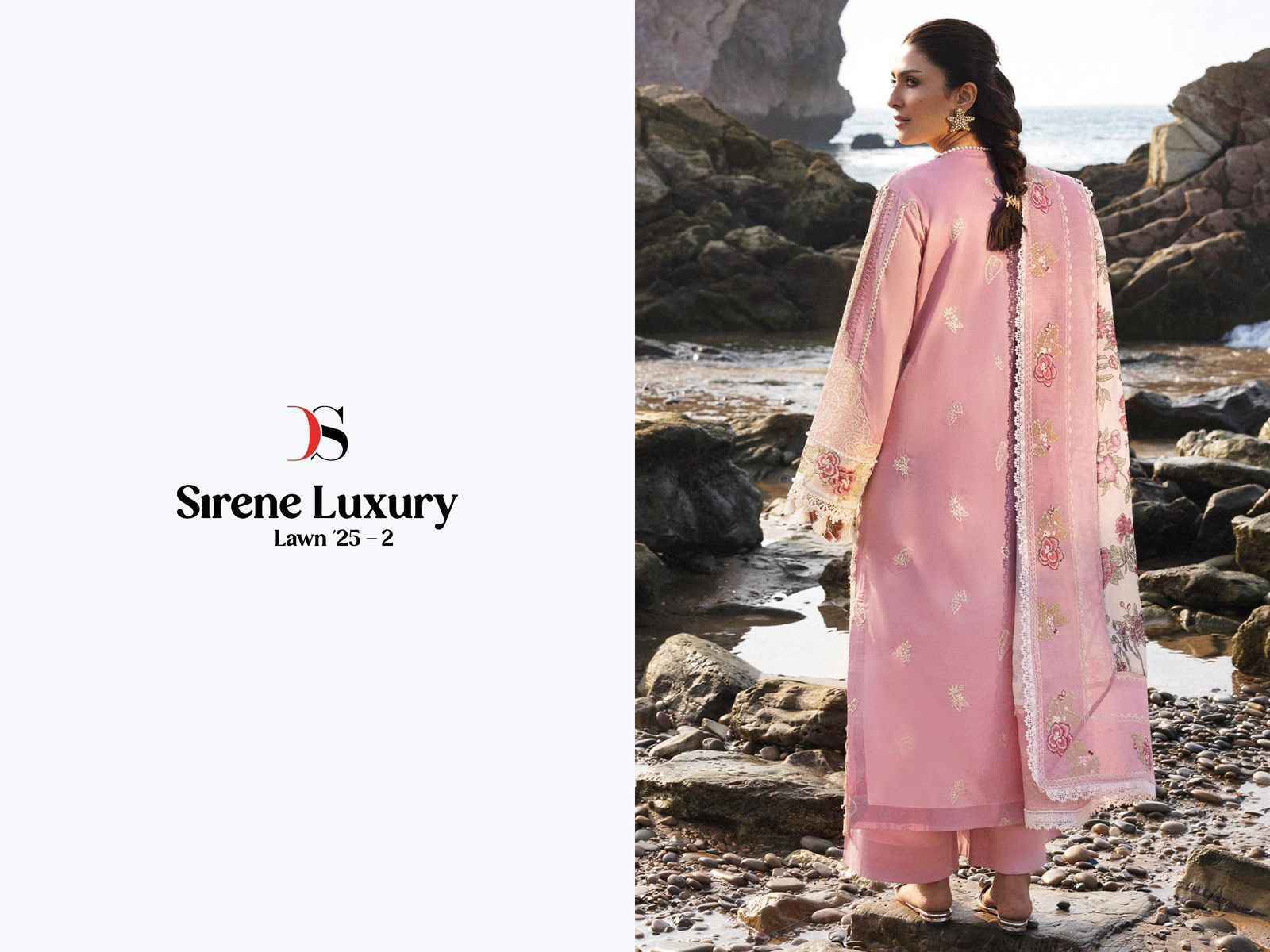 Deepsy Sirene Luxury Lawn 25 Vol 2 Wholesale Cotton Dress Material ( 6 pcs Catalogue )