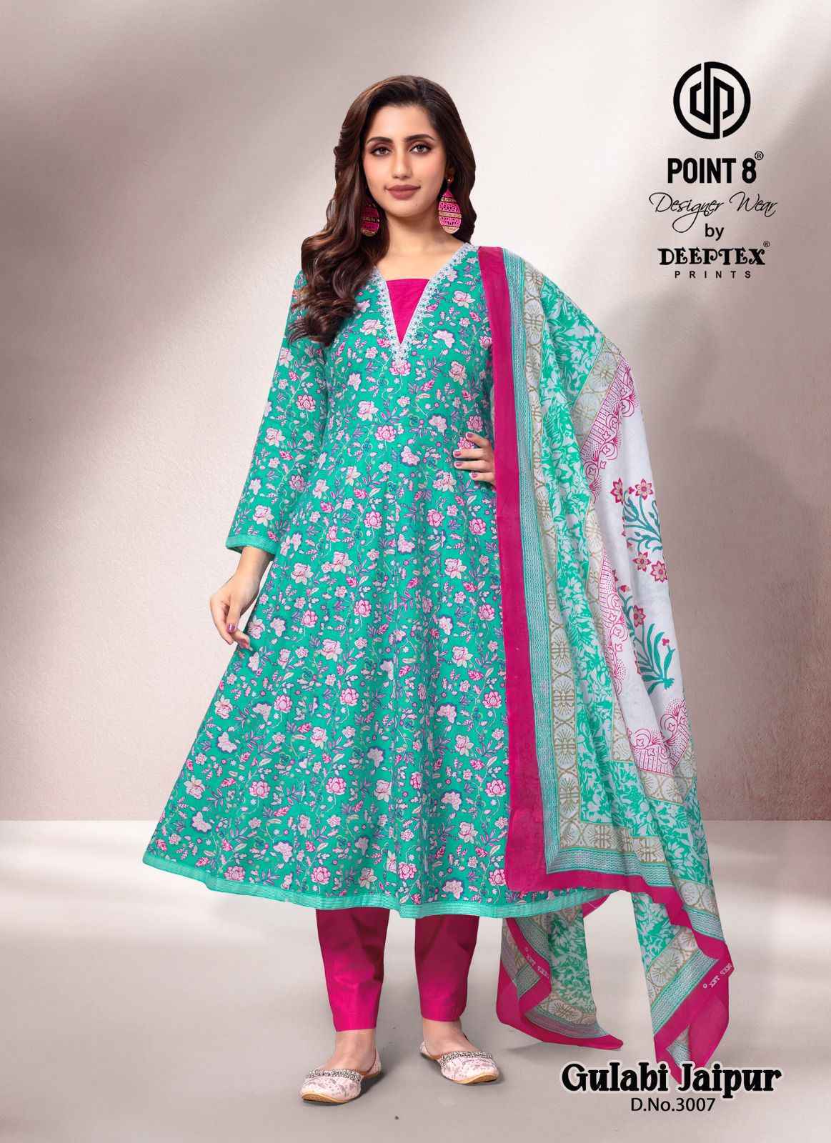 Deeptex Gulabi Jaipur Vol 3 Readymade Cotton Suits ( 8 pcs Catalogue