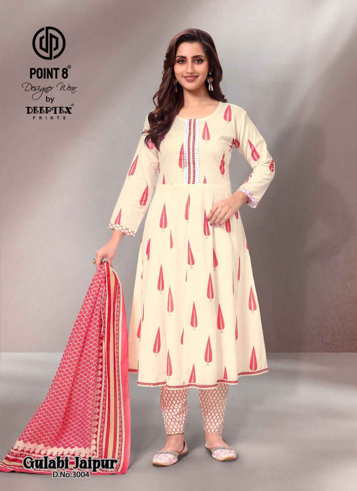 Deeptex Gulabi Jaipur Vol 3 Readymade Cotton Suits ( 8 pcs Catalogue
