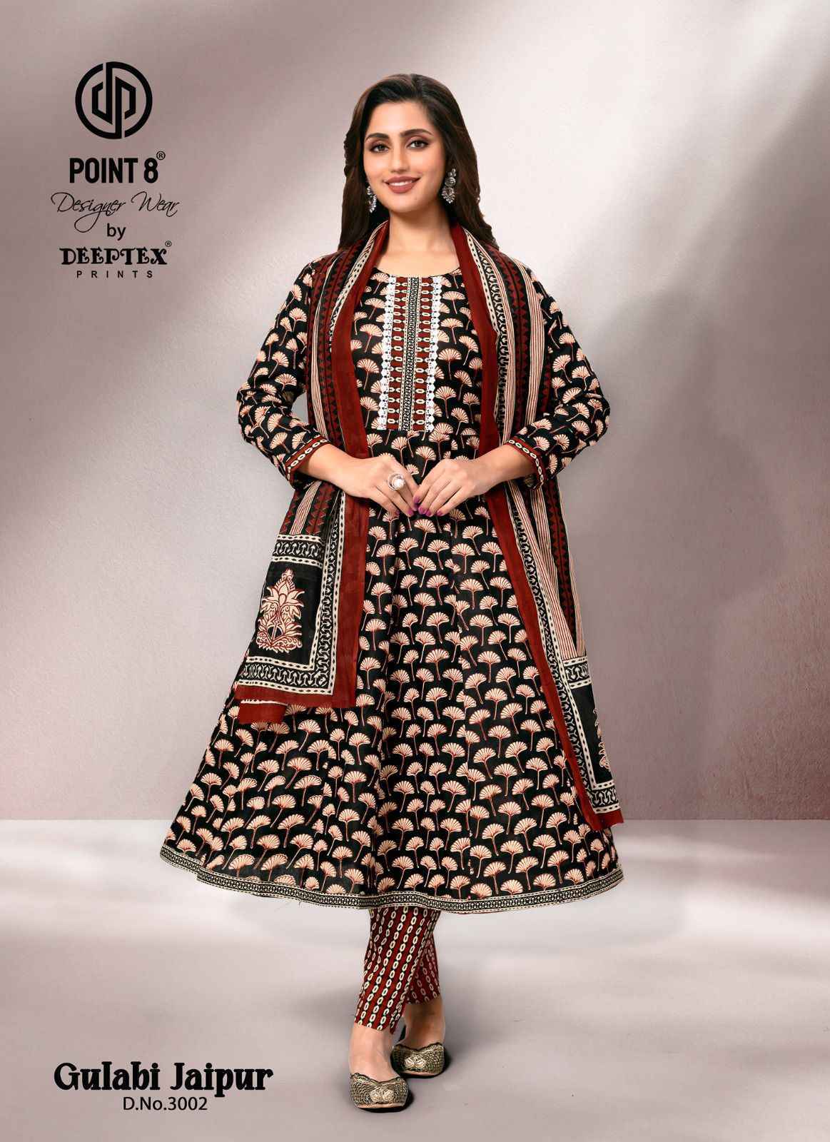 Deeptex Gulabi Jaipur Vol 3 Readymade Cotton Suits ( 8 pcs Catalogue