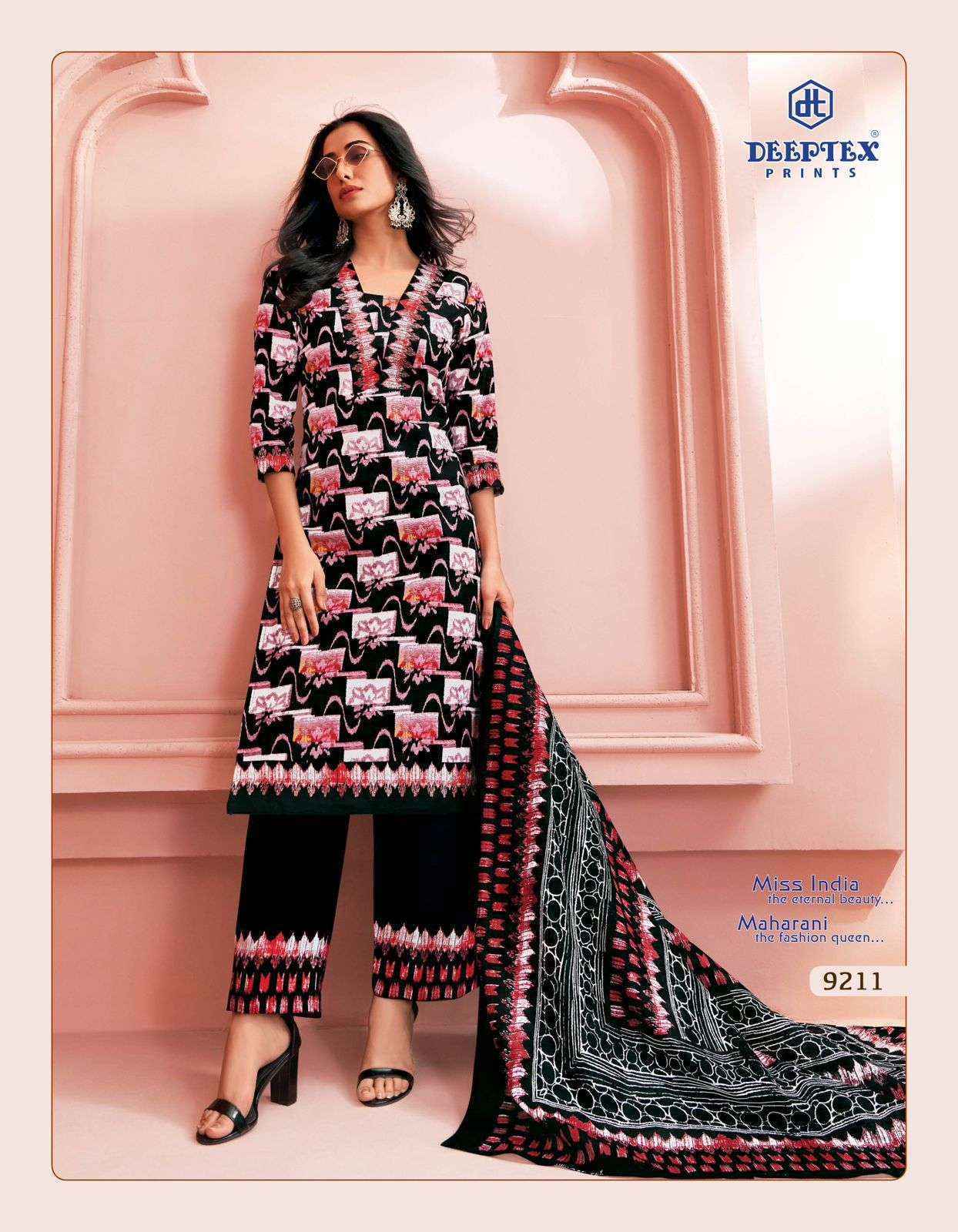 Deeptex Prints Miss India Vol 92 Wholesale Cotton Dress Material ( 16 pcs Catalogue )