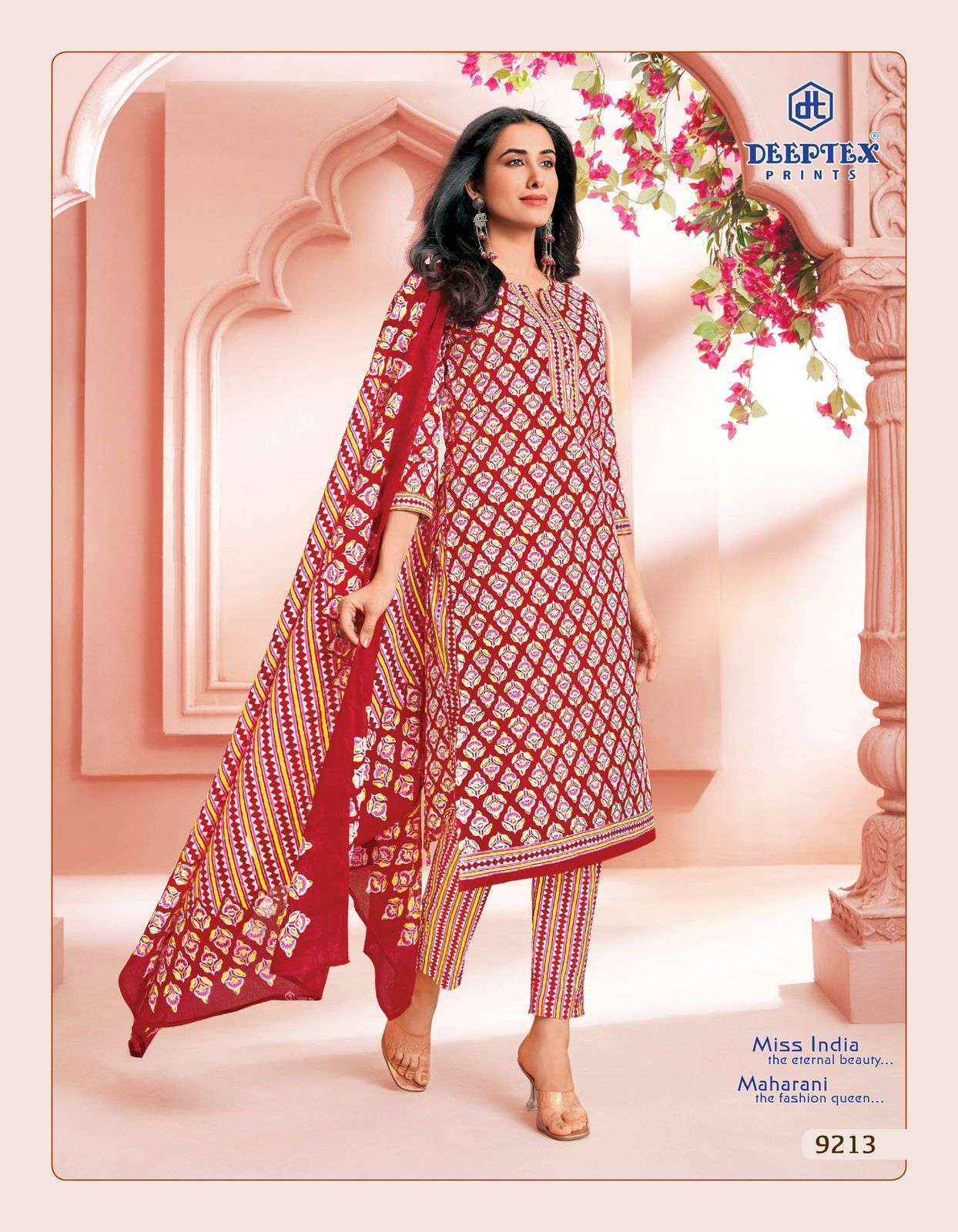 Deeptex Prints Miss India Vol 92 Wholesale Cotton Dress Material ( 16 pcs Catalogue )