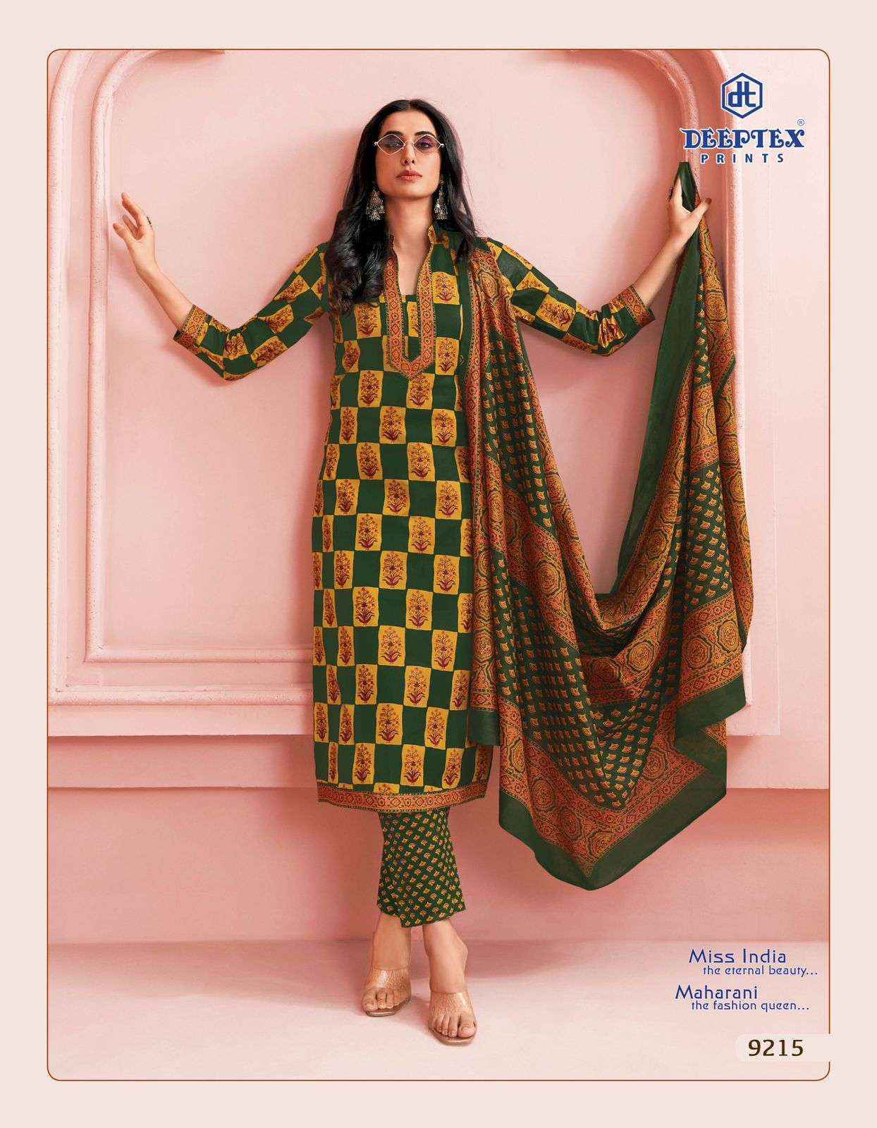 Deeptex Prints Miss India Vol 92 Wholesale Cotton Dress Material ( 16 pcs Catalogue )