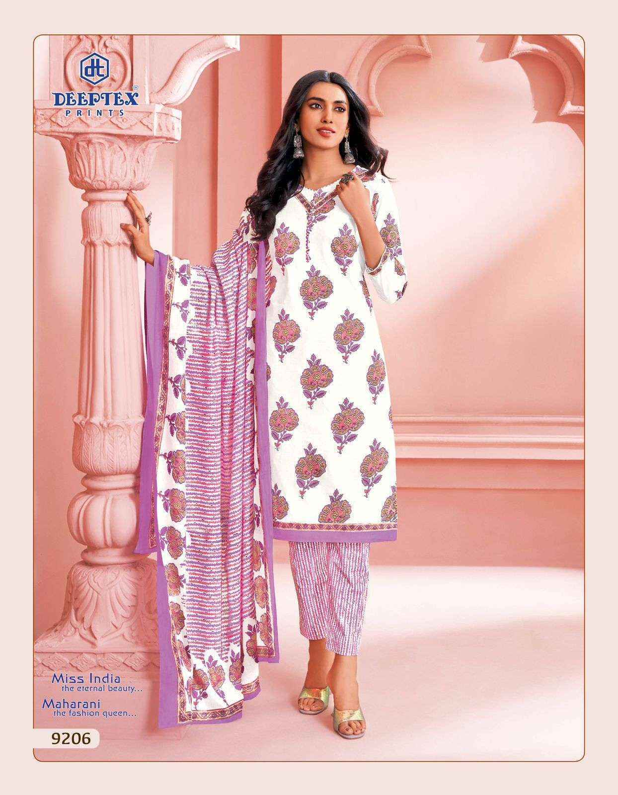 Deeptex Prints Miss India Vol 92 Wholesale Cotton Dress Material ( 16 pcs Catalogue )