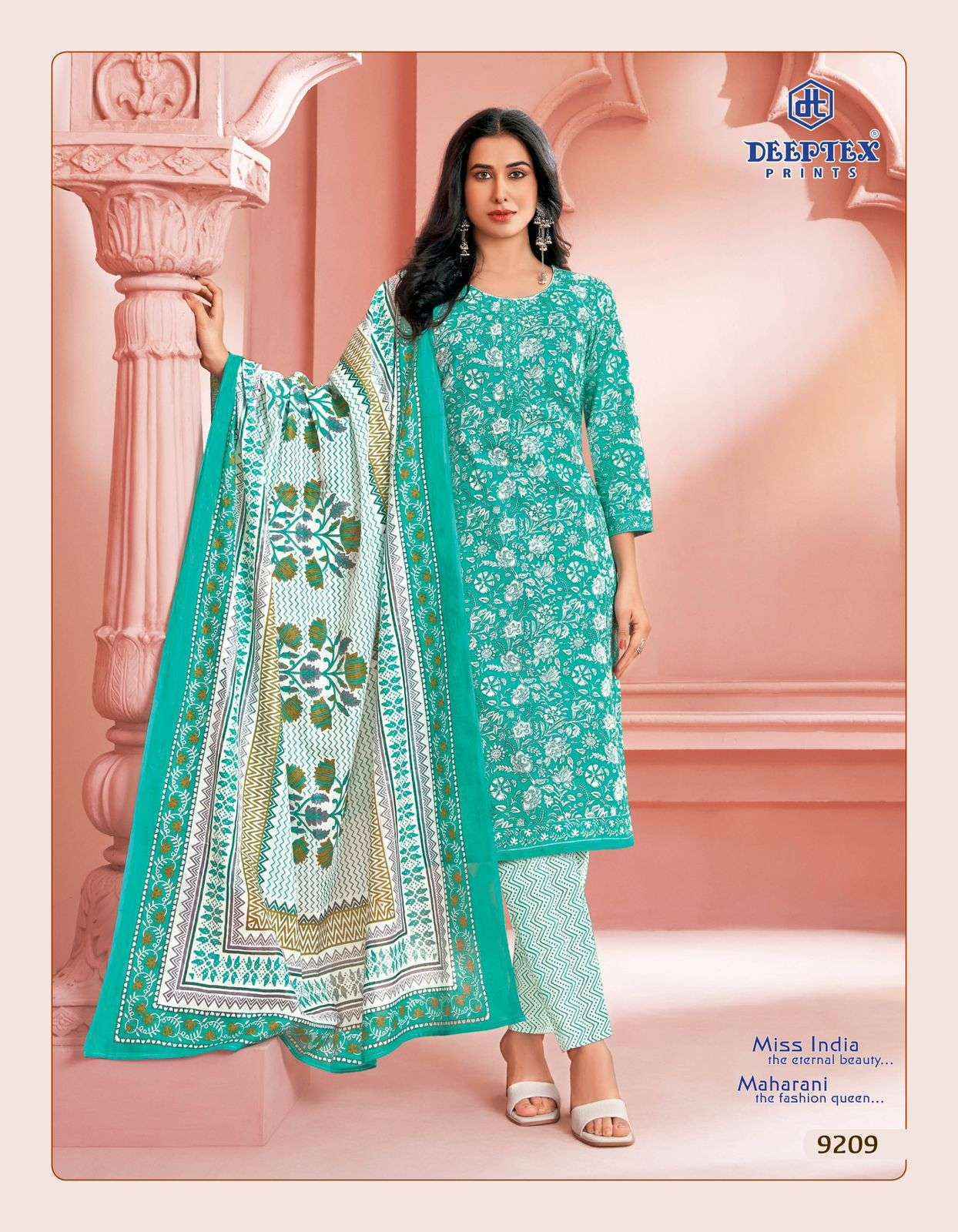 Deeptex Prints Miss India Vol 92 Wholesale Cotton Dress Material ( 16 pcs Catalogue )
