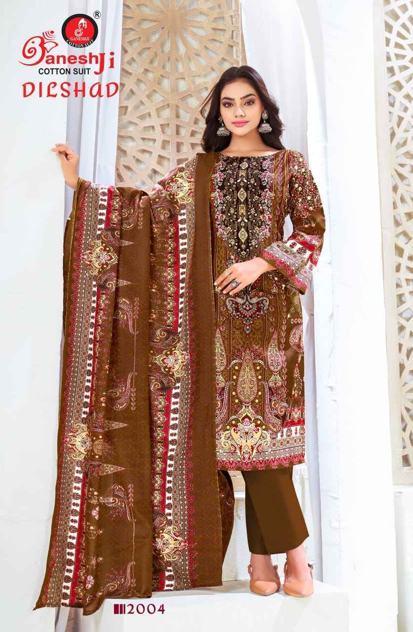 Ganesh Ji Dilshad Vol 2 Soft Cotton Salwar Kameez Wholesale Rate ( 8 Pcs Catalog )